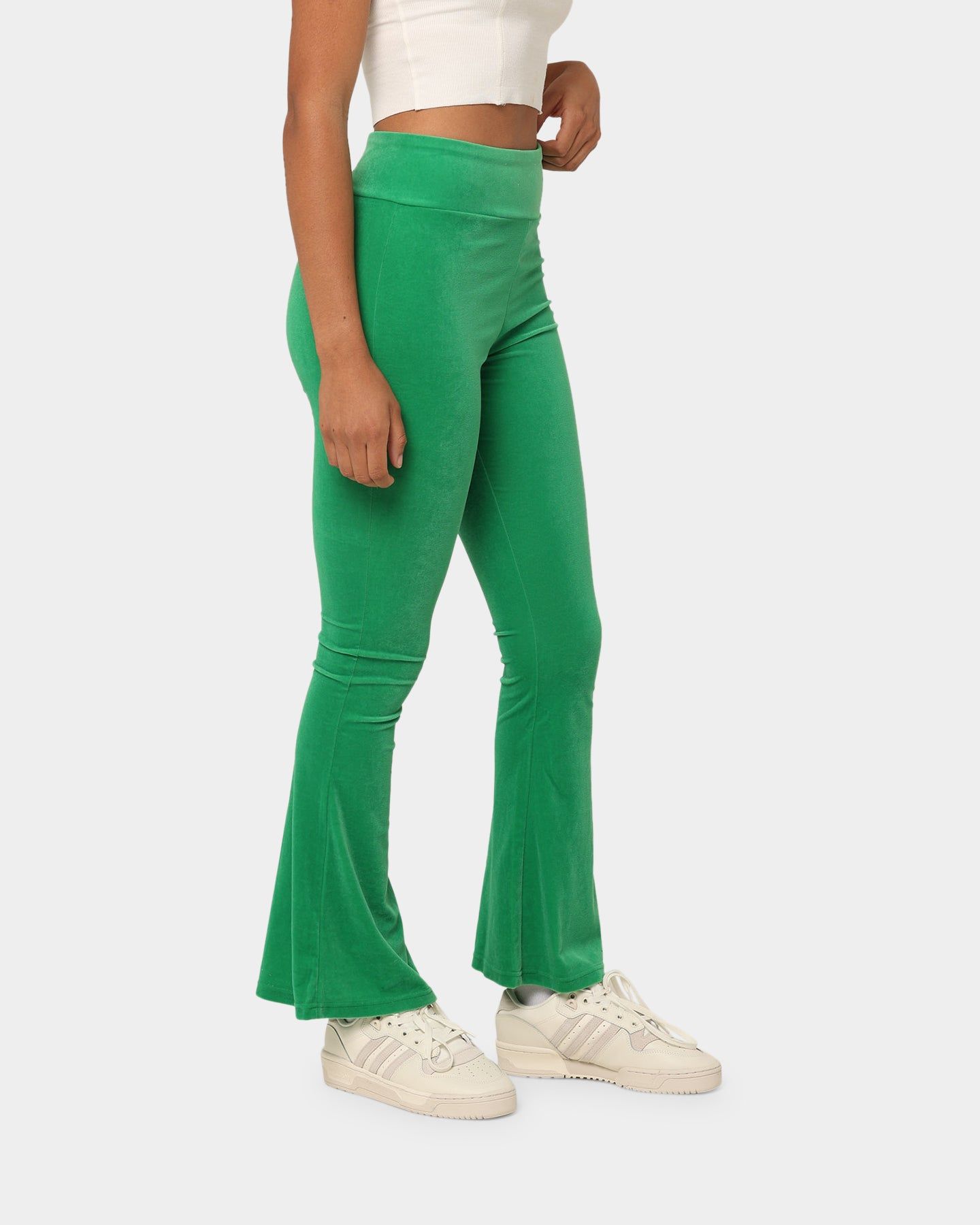 Adidas Women's Flared Leggings Green sold by Culture Kings product image thumbnail 5