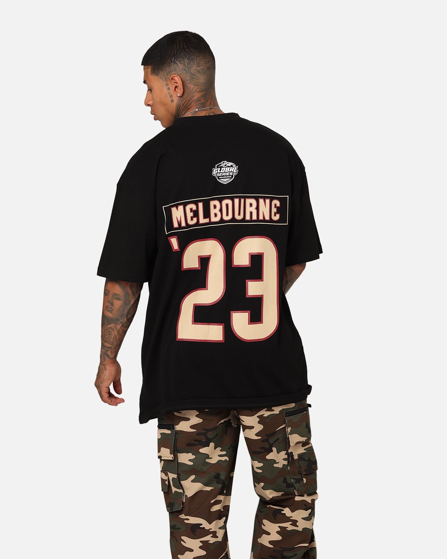 Culture Kings X NHL Arizona Coyotes Global Series Melbourne '23 Premium T-Shirt Black sold by Culture Kings product image thumbnail 2