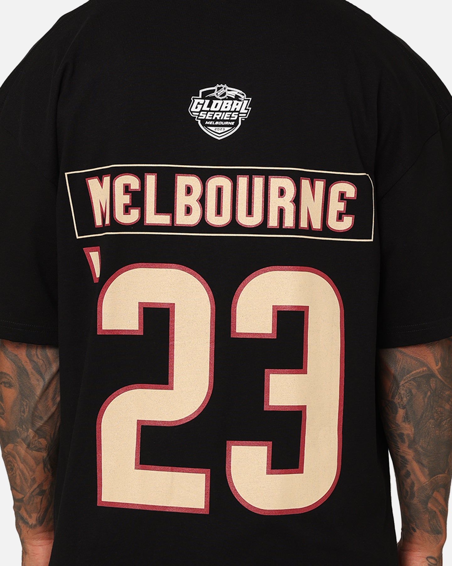 Culture Kings X NHL Arizona Coyotes Global Series Melbourne '23 Premium T-Shirt Black sold by Culture Kings product image thumbnail 5