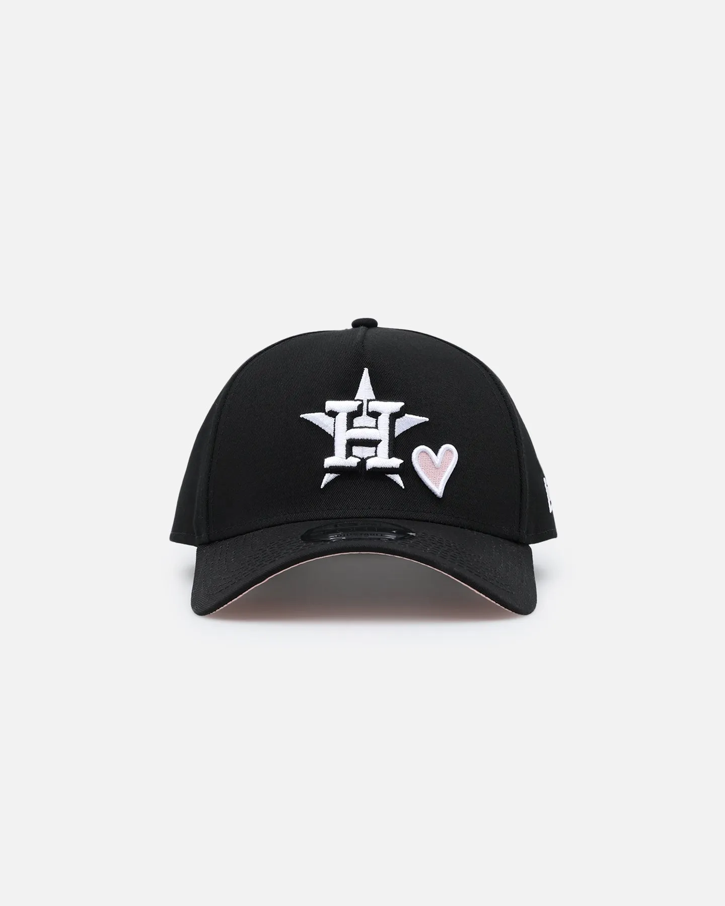 New Era Houston Astros 'Pink Satin Hearts' 9FORTY A-Frame Snapback Black/White sold by Culture Kings