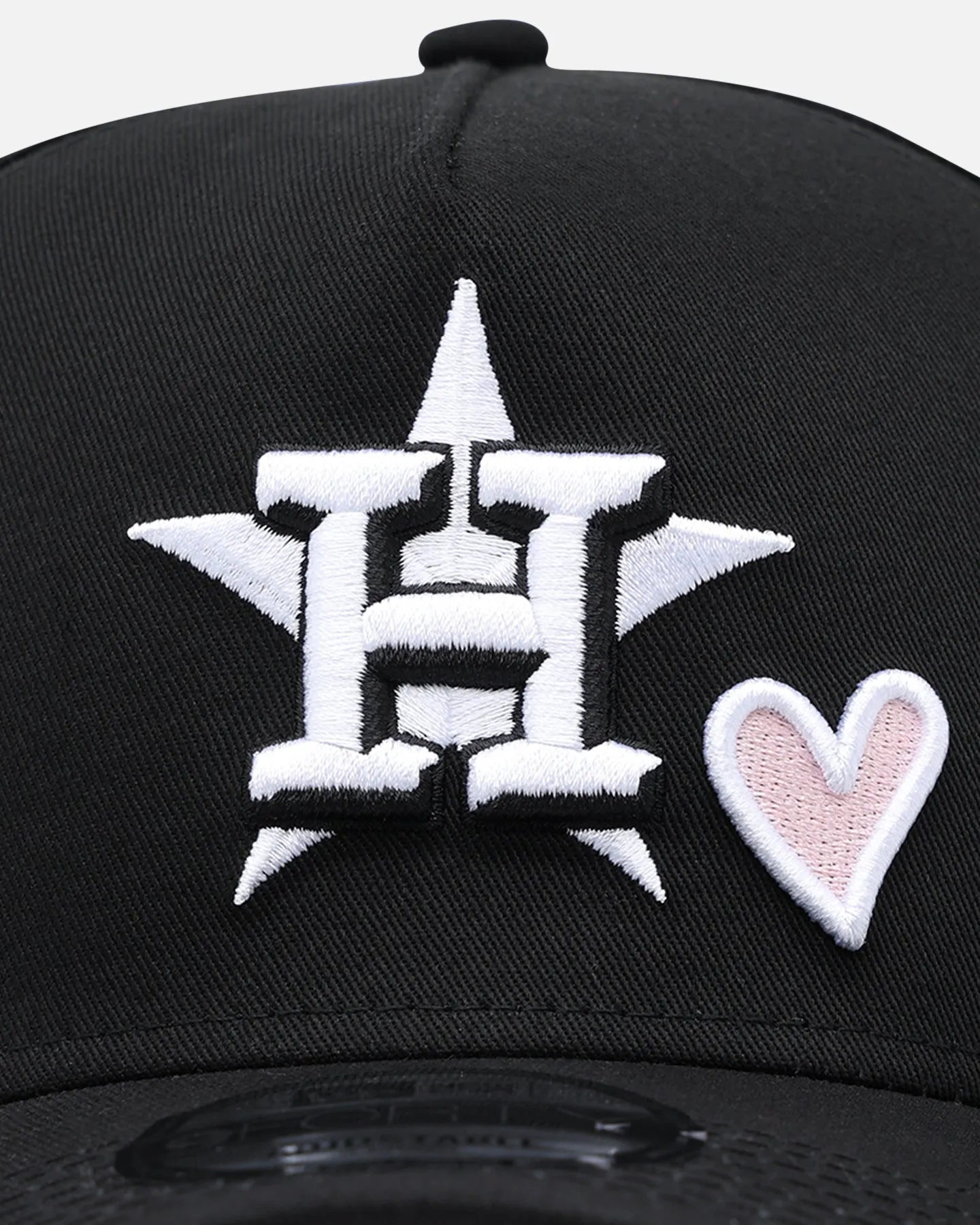 New Era Houston Astros 'Pink Satin Hearts' 9FORTY A-Frame Snapback Black/White sold by Culture Kings product image thumbnail 5