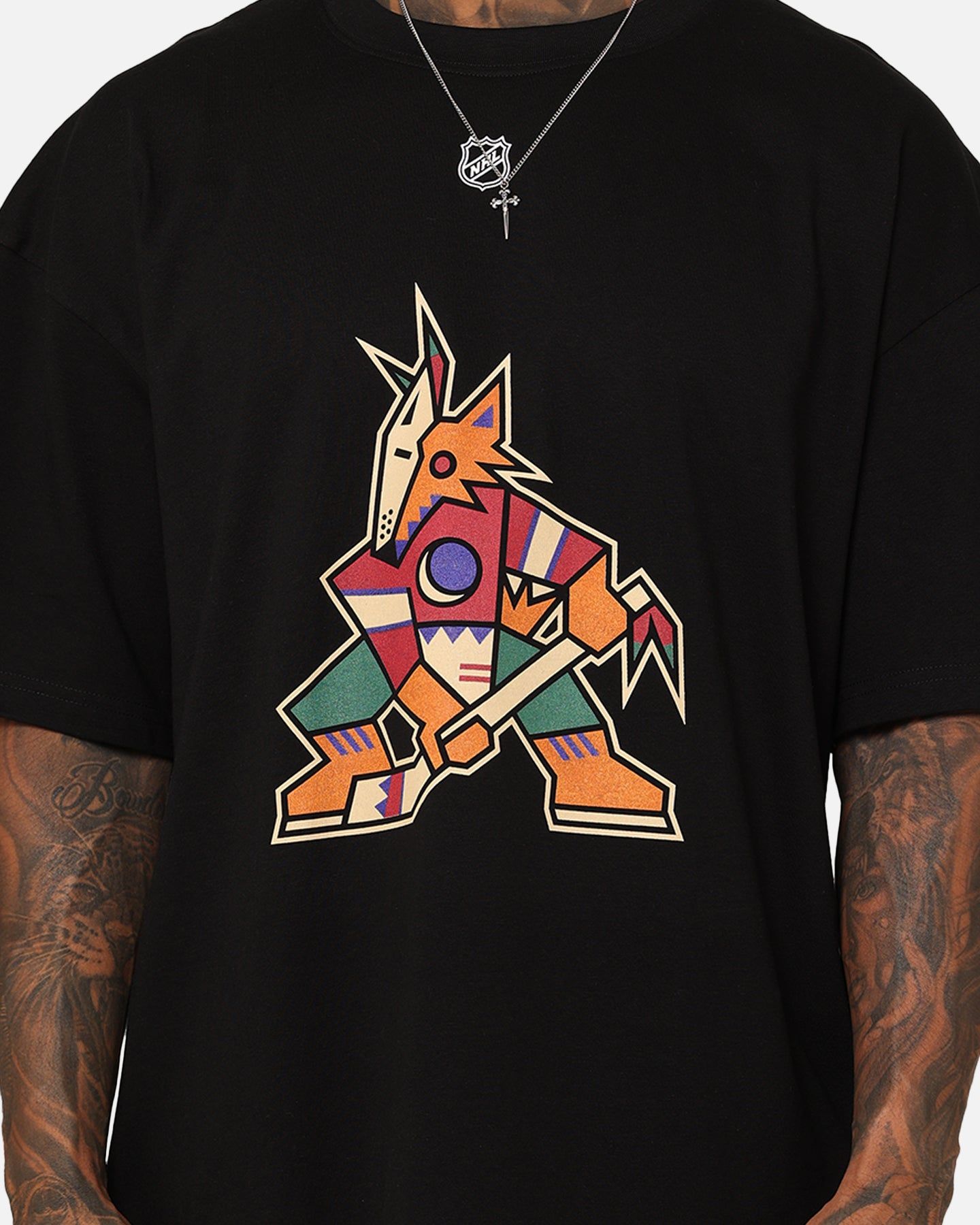Culture Kings X NHL Arizona Coyotes Global Series Melbourne '23 Premium T-Shirt Black sold by Culture Kings product image thumbnail 4