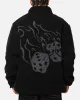 X-Large Fire Dice Reversible Sherpa Jacket Black sold by Culture Kings