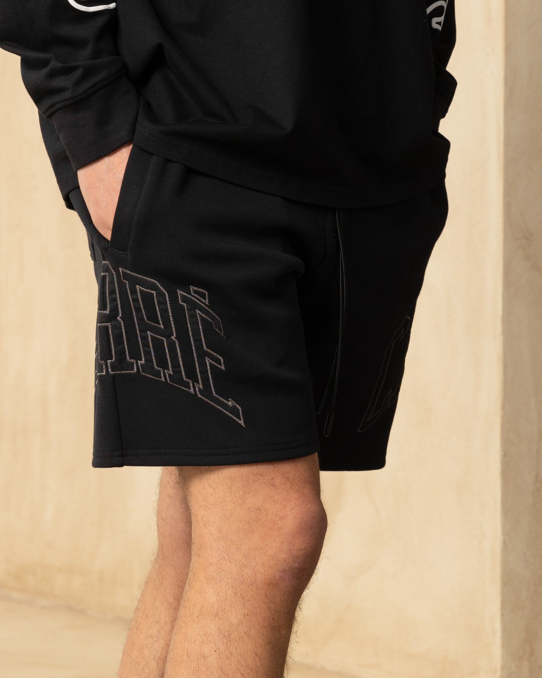 Carre Double Arch Sweat Shorts Black sold by Culture Kings product image thumbnail 3