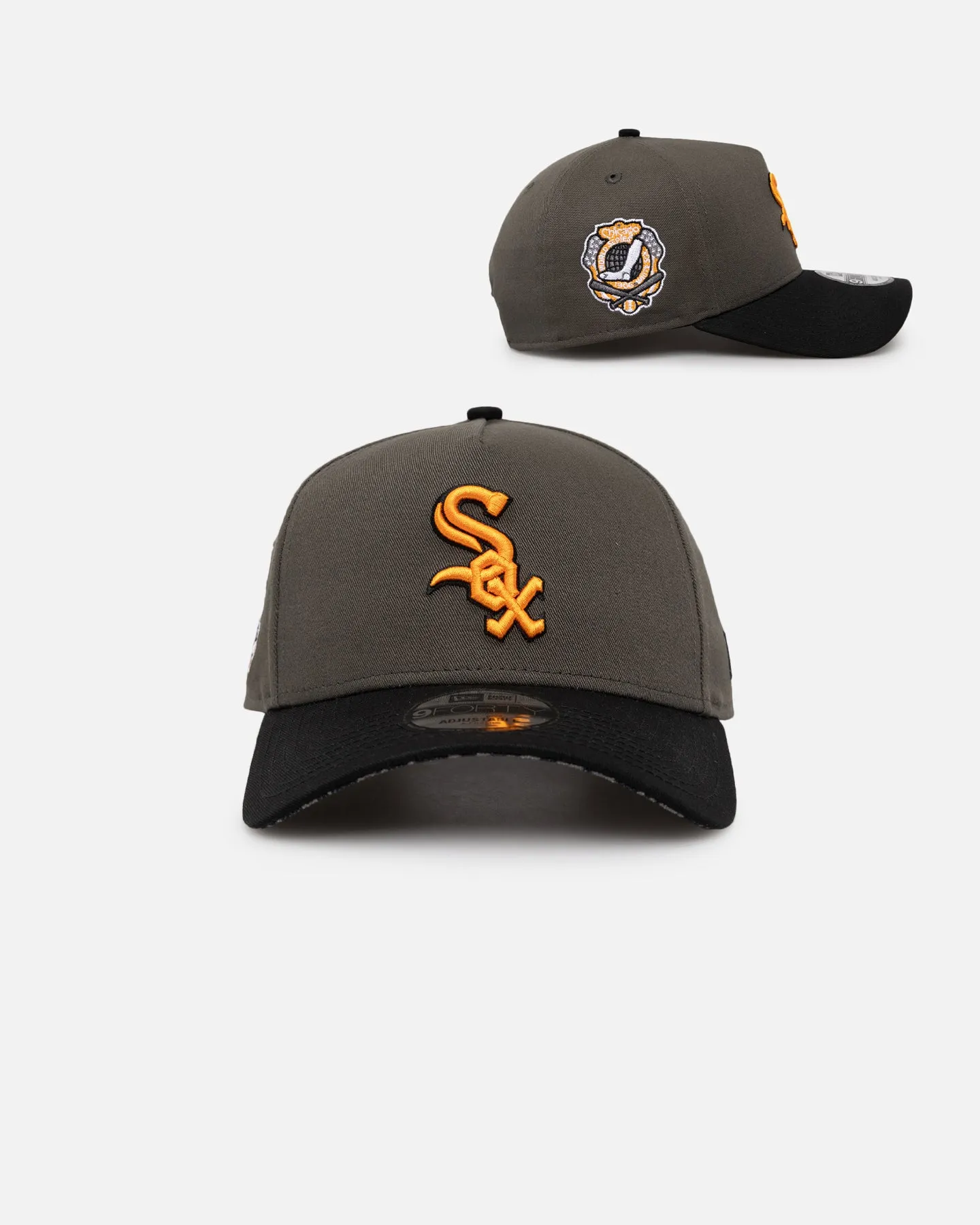 New Era Chicago White Sox 'Legendary Charcoal' 9FORTY A-Frame Snapback Charcoal/Black sold by Culture Kings