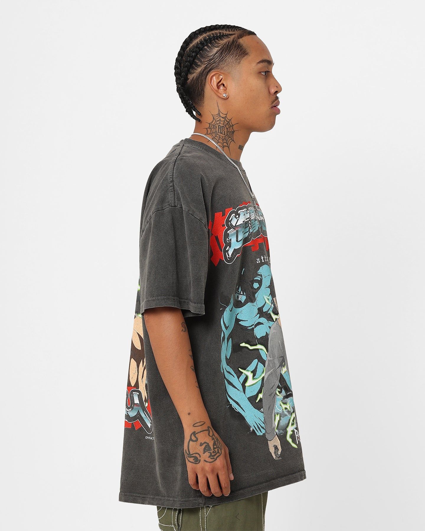 Goat Crew X Attack On Titan Attack Titan Vintage Heavyweight T-Shirt Black Wash sold by Culture Kings product image thumbnail 6