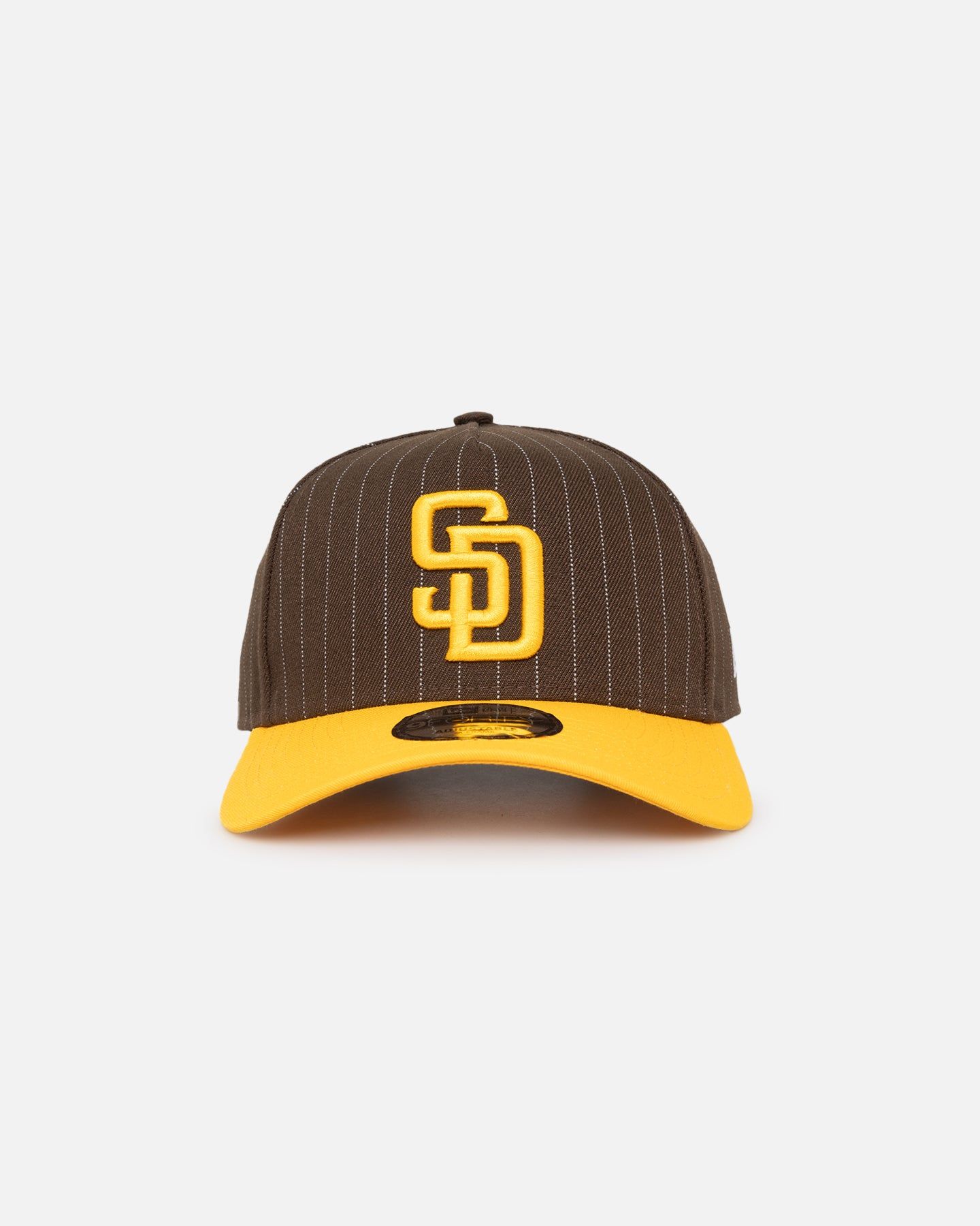 New Era San Diego Padres '2-Tone Pinstripe' 9FORTY A-Frame Snapback Pinstripe sold by Culture Kings
