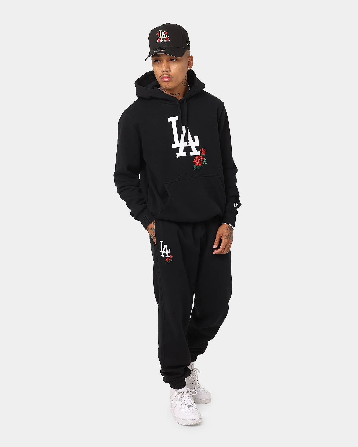 New Era Los Angeles Dodgers Large Rose Hoodie Black sold by Culture Kings product image thumbnail 2