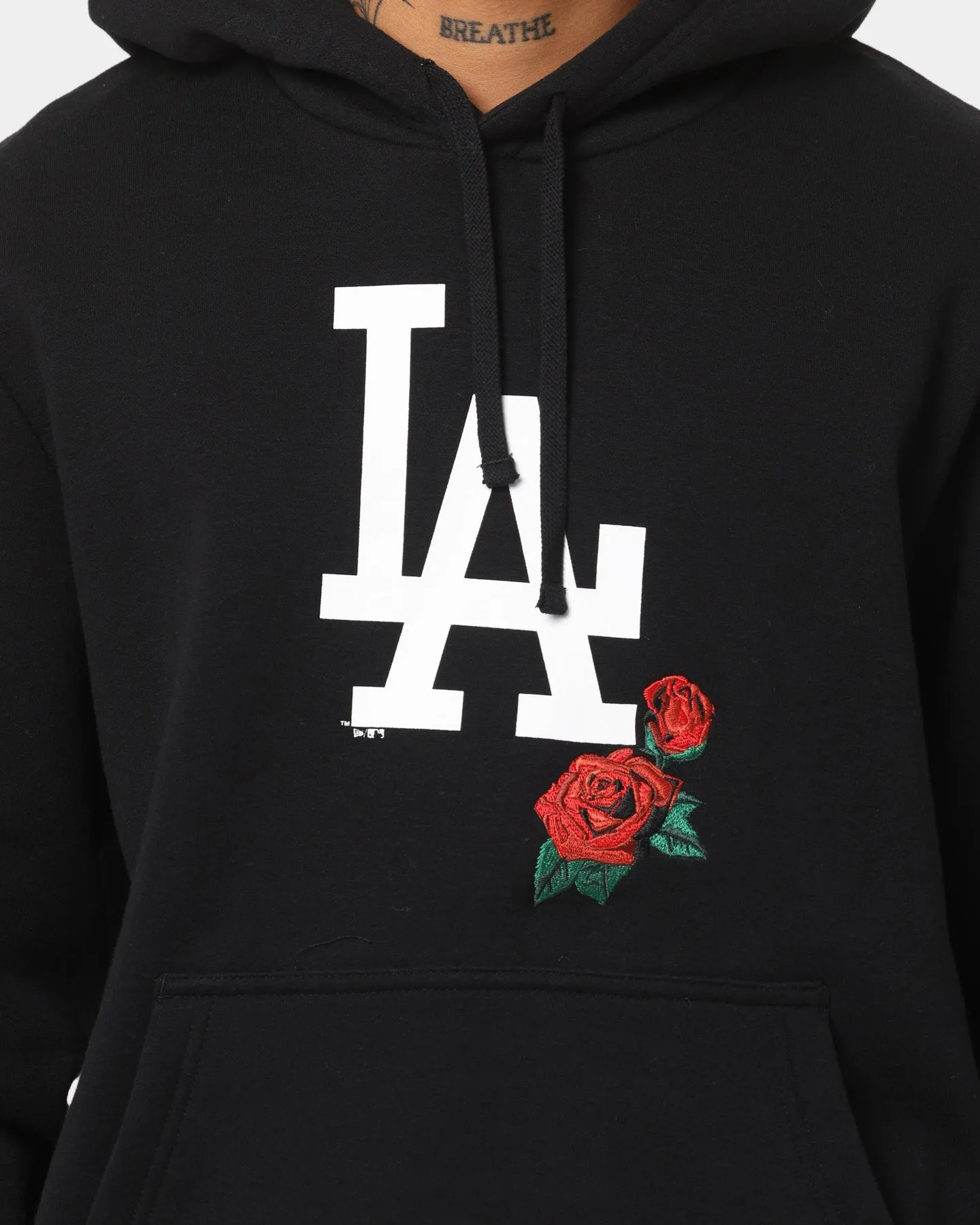 New Era Los Angeles Dodgers Large Rose Hoodie Black sold by Culture Kings product image thumbnail 3