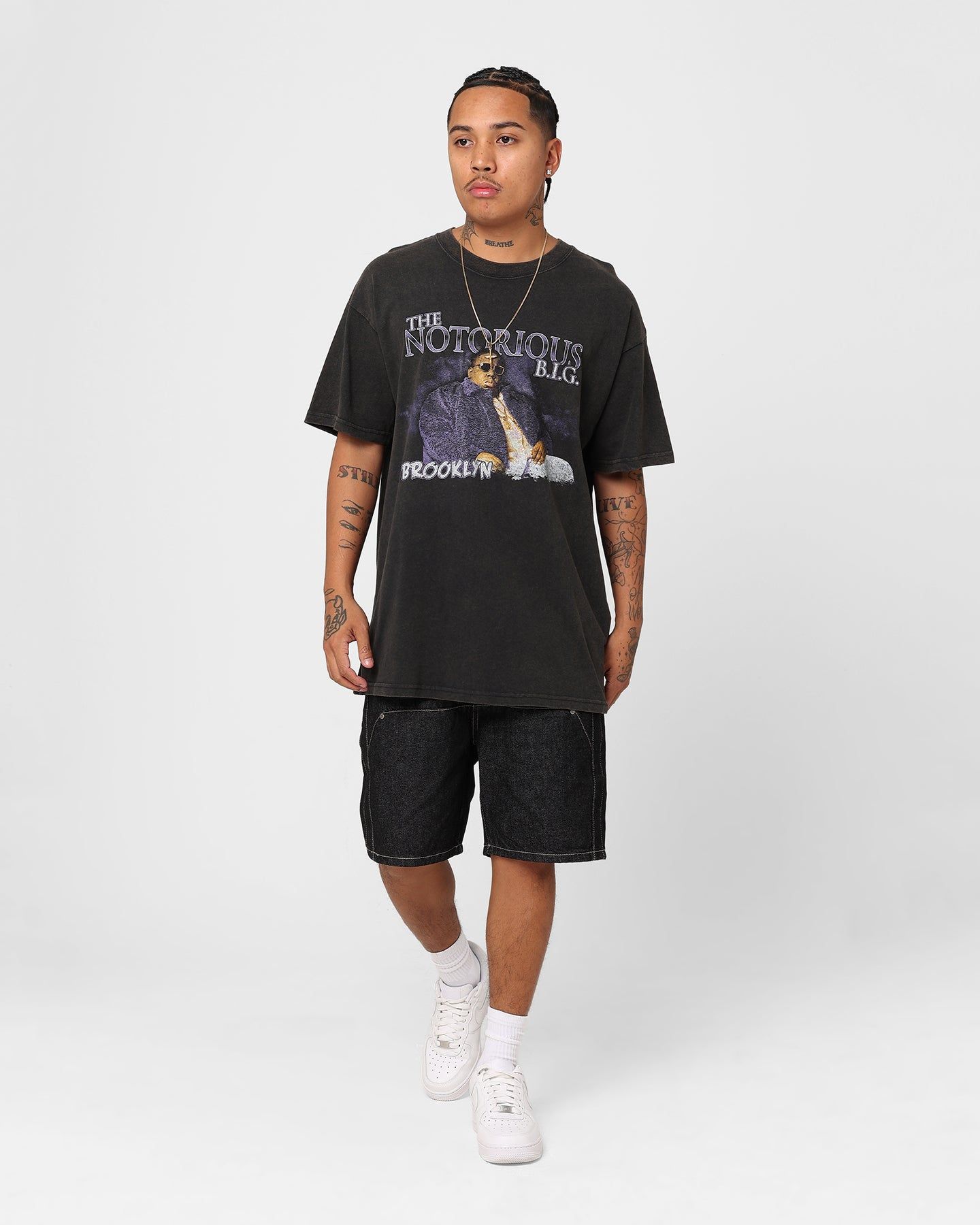 Notorious B.I.G King Of Brooklyn T-Shirt Black Wash sold by Culture Kings product image thumbnail 2