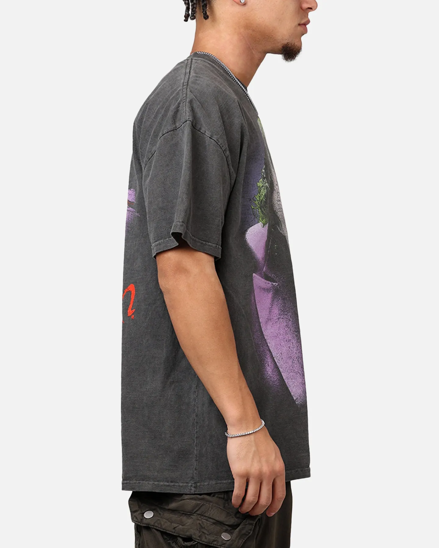 American Thrift X DC Batman The Joker Magic Trick Heavyweight T-Shirt Black Wash sold by Culture Kings product image thumbnail 4