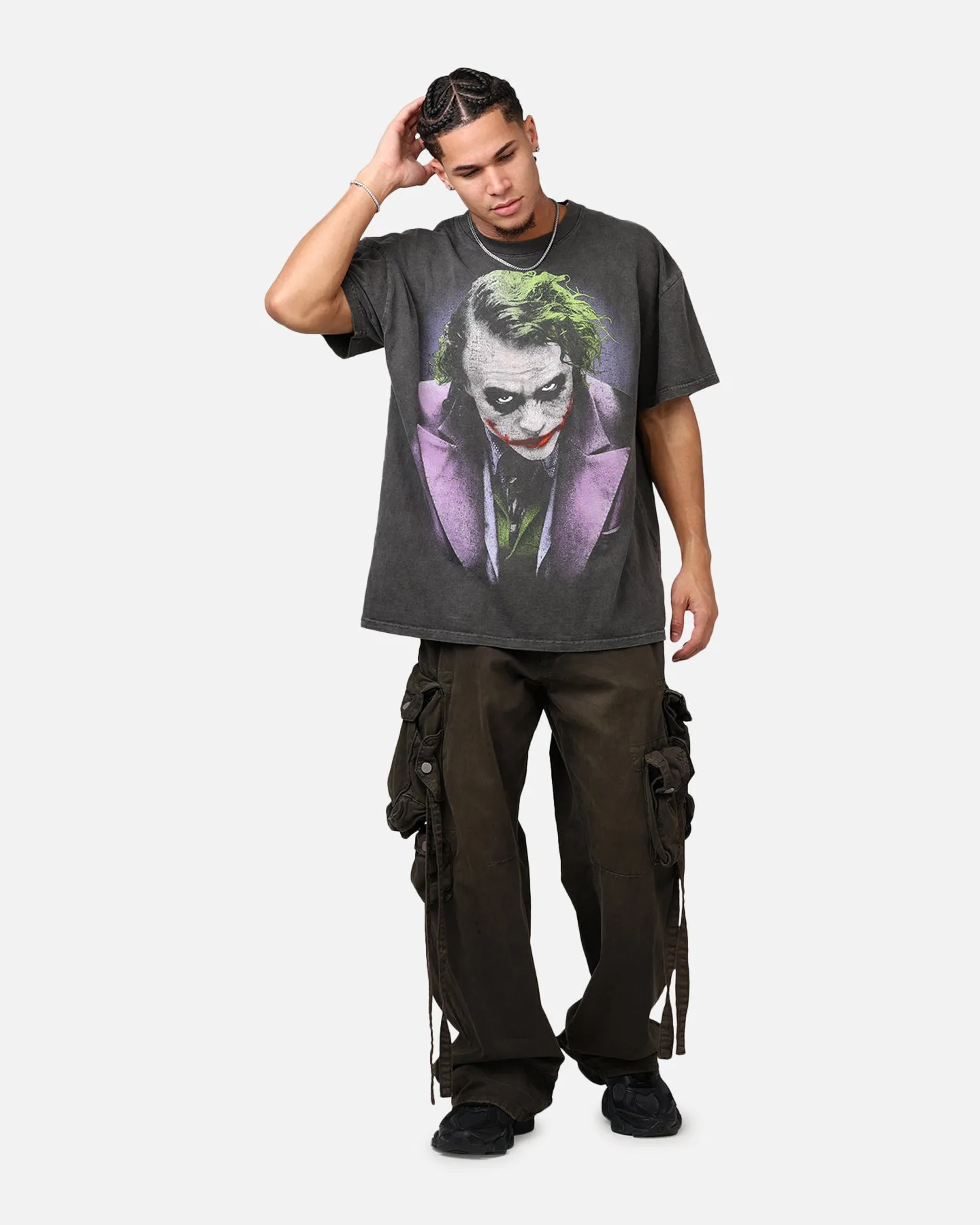 American Thrift X DC Batman The Joker Magic Trick Heavyweight T-Shirt Black Wash sold by Culture Kings product image thumbnail 3