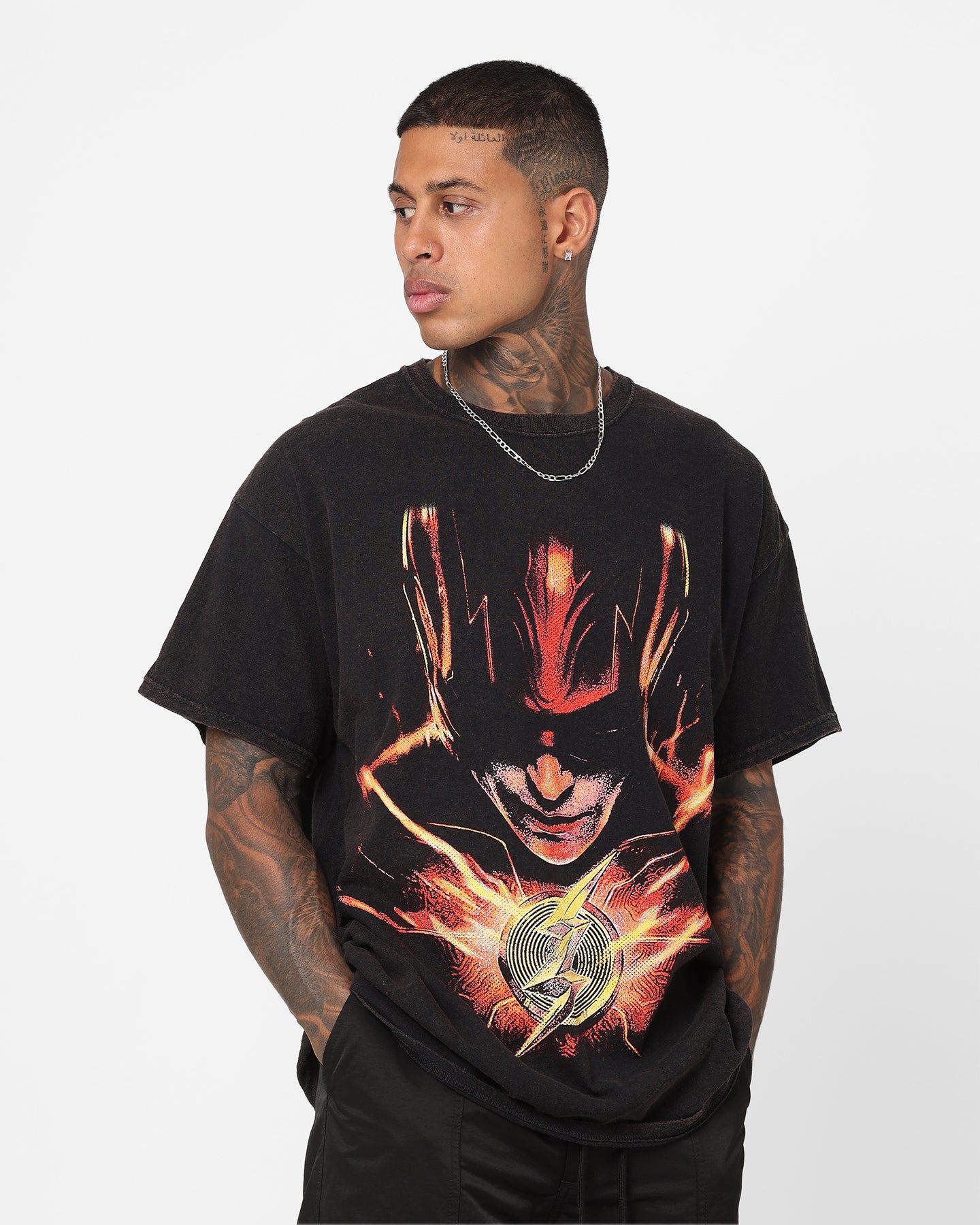 Goat Crew X The Flash The Flash Vintage T-Shirt Black Wash sold by Culture Kings