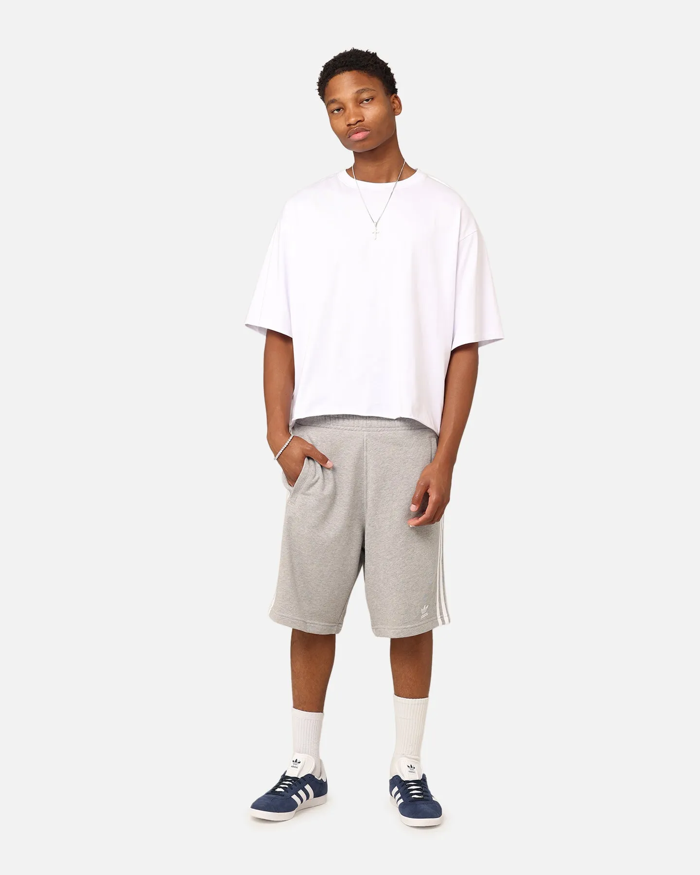 Adidas Adicolour Classics 3-Stripe Sweat Shorts Mint Grey sold by Culture Kings product image thumbnail 2