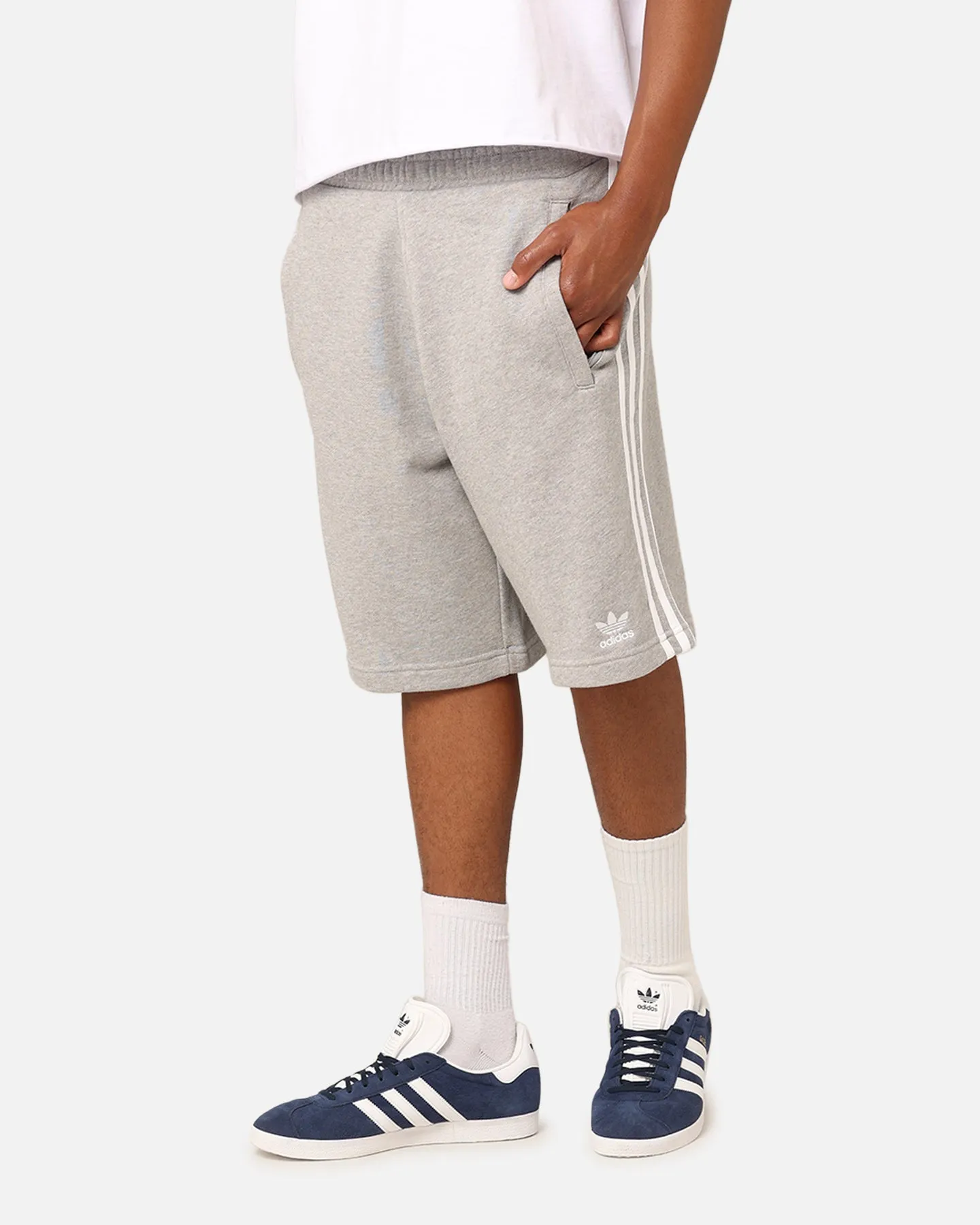 Adidas Adicolour Classics 3-Stripe Sweat Shorts Mint Grey sold by Culture Kings