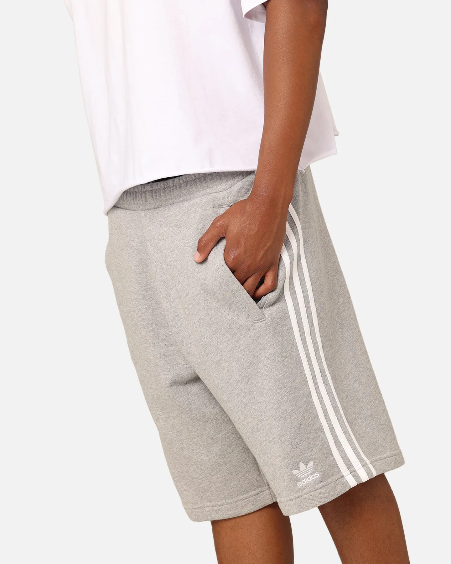 Adidas Adicolour Classics 3-Stripe Sweat Shorts Mint Grey sold by Culture Kings product image thumbnail 4
