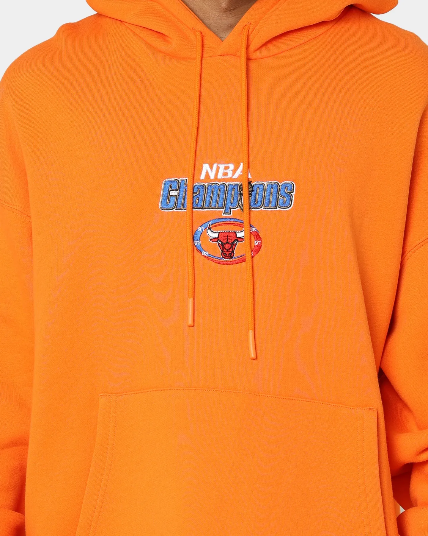 Mitchell & Ness Chicago Bulls Anniversary Hoodie Orange sold by Culture Kings product image thumbnail 4