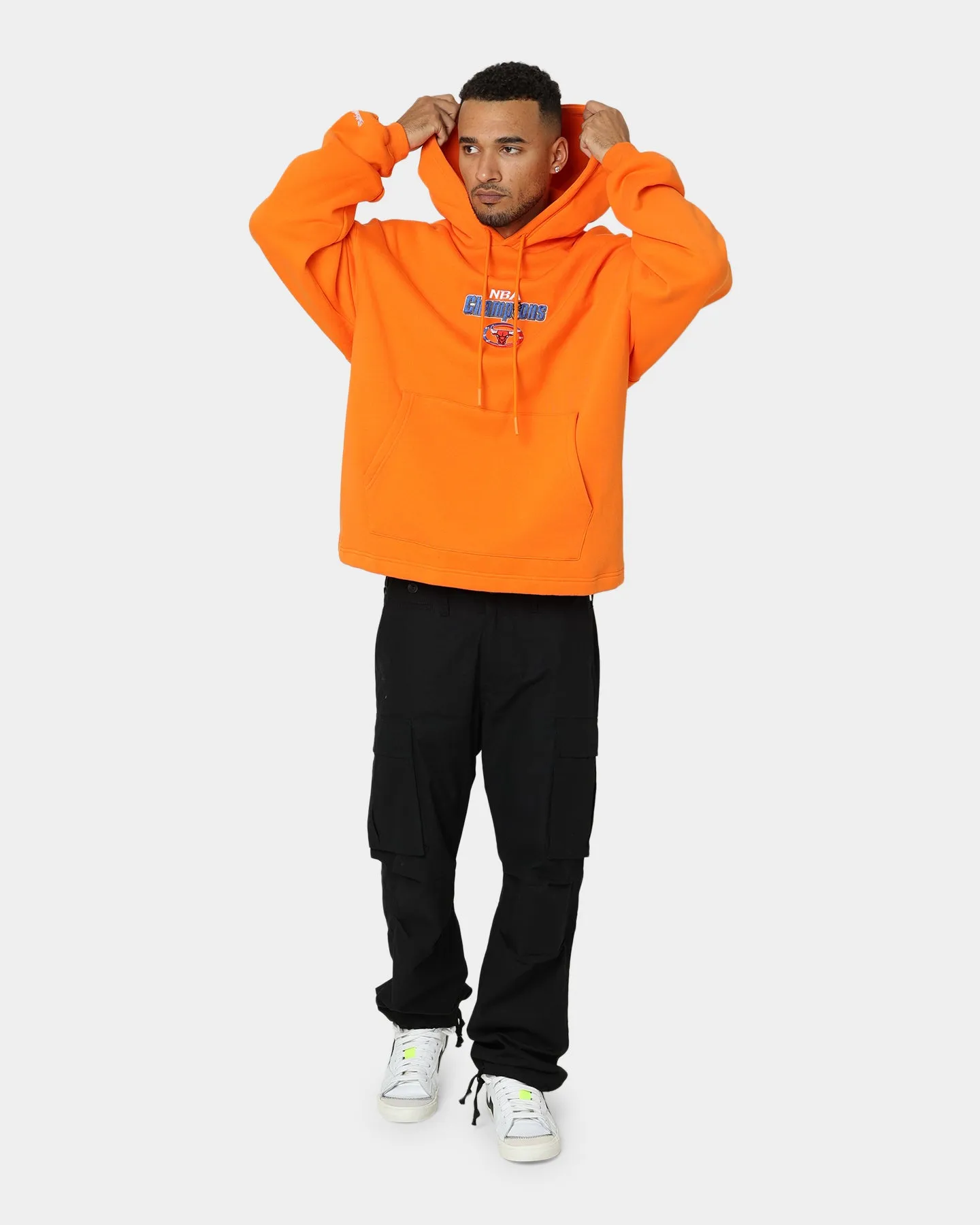 Mitchell & Ness Chicago Bulls Anniversary Hoodie Orange sold by Culture Kings product image thumbnail 3