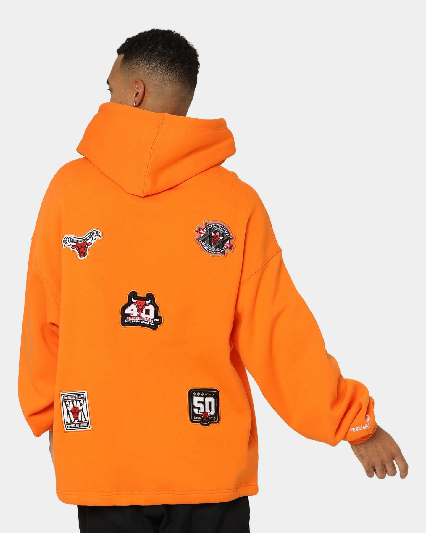 Mitchell & Ness Chicago Bulls Anniversary Hoodie Orange sold by Culture Kings product image thumbnail 2
