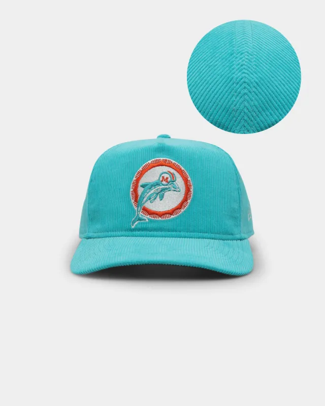New Era Miami Dolphins 'Throwback Corduroy' Golfer Snapback Turquoise sold by Culture Kings