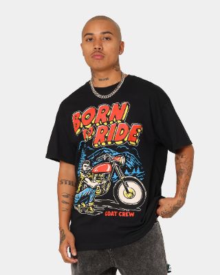 Goat Crew Born To Ride T-Shirt Black sold by Culture Kings