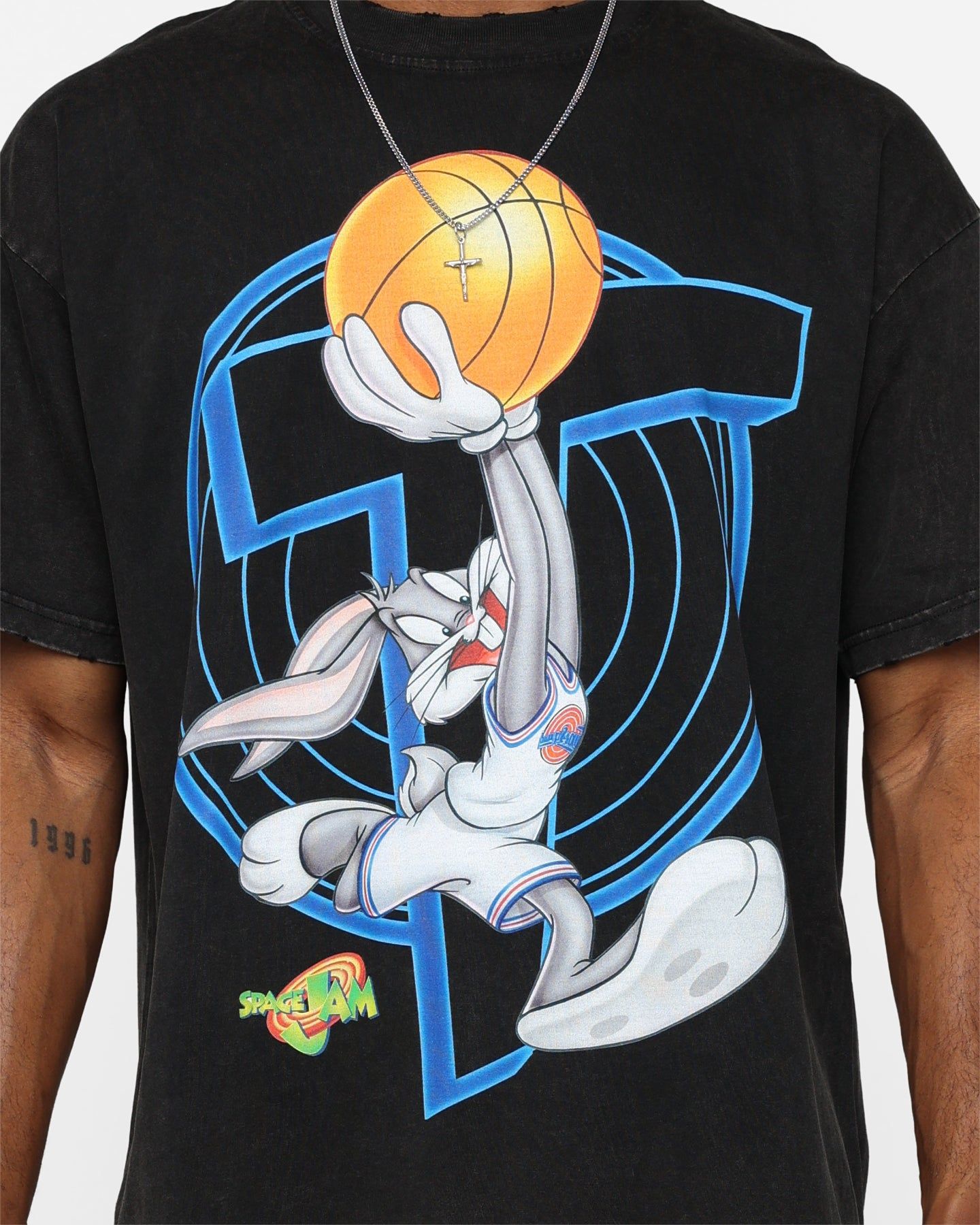 Renowned LA X Looney Tunes Bugs Airbrush T-Shirt Black sold by Culture Kings product image thumbnail 3