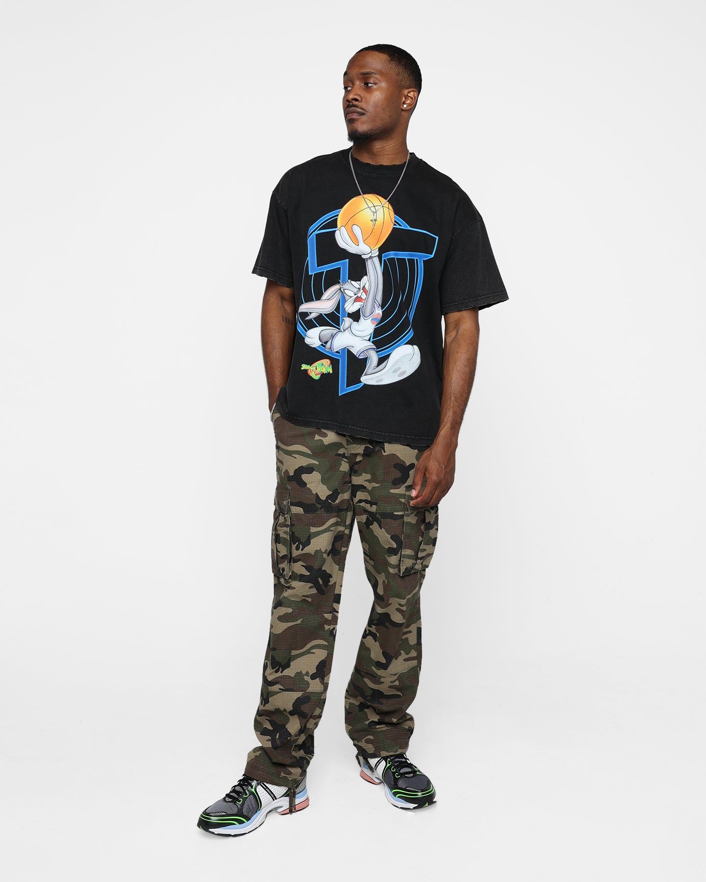 Renowned LA X Looney Tunes Bugs Airbrush T-Shirt Black sold by Culture Kings product image thumbnail 2