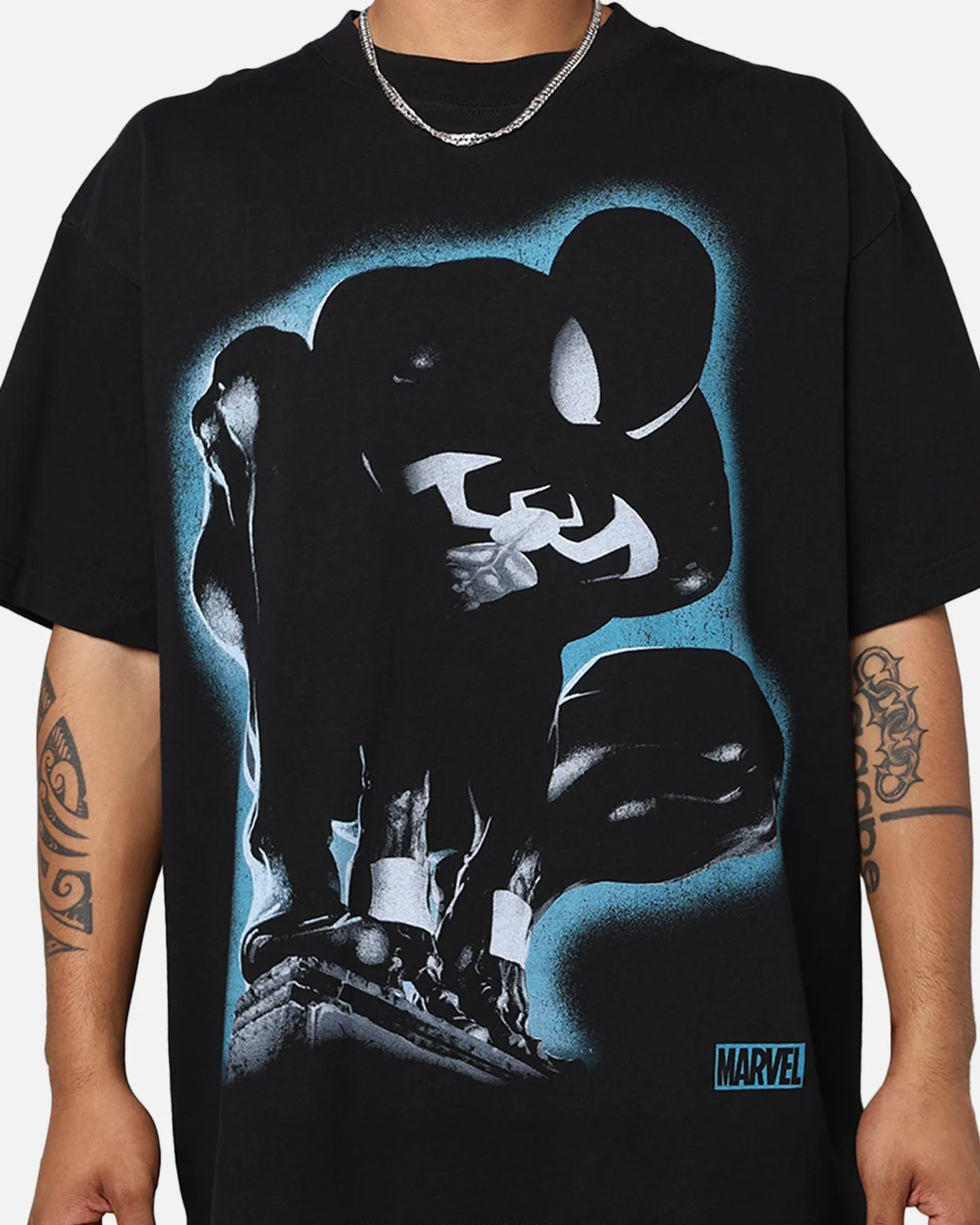 Marvel Spider-Man Symbiote T-Shirt Black sold by Culture Kings product image thumbnail 4