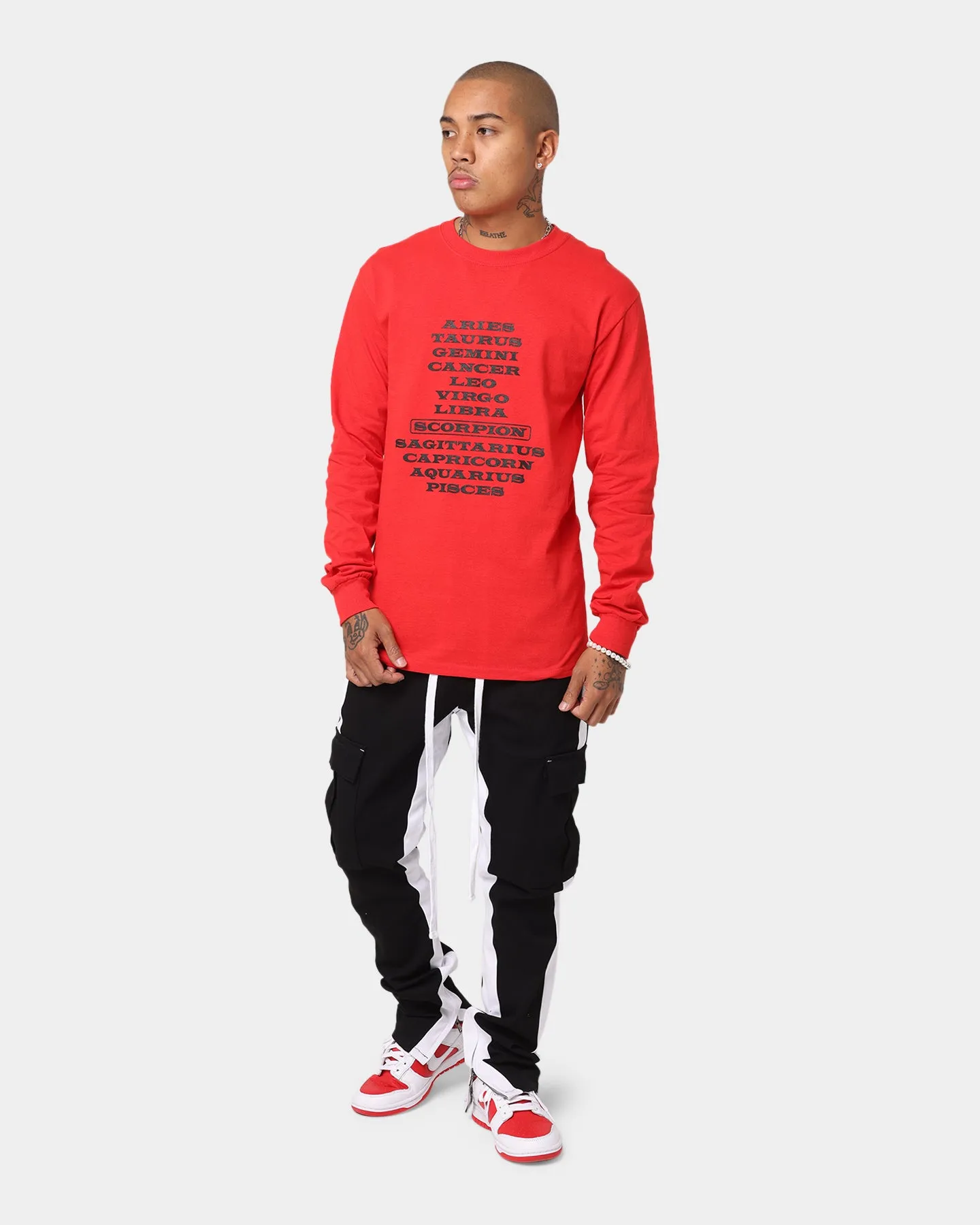 Drake Scorpion Merch Astrology LS Tee Red sold by Culture Kings product image thumbnail 2