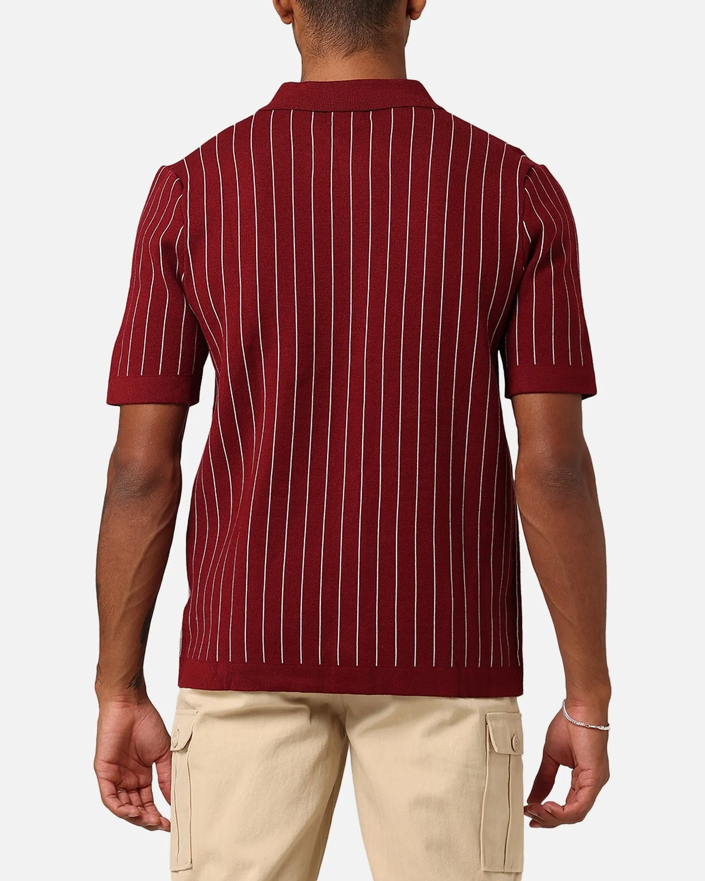 XXIII Nicholas Knit Button Up Shirt Deep Red sold by Culture Kings product image thumbnail 3