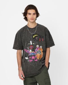 American Thrift x Aaahh!!! Real Monsters Monsters Heavyweight Vintage T-Shirt Black Wash sold by Culture Kings