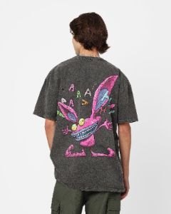 American Thrift x Aaahh!!! Real Monsters Monsters Heavyweight Vintage T-Shirt Black Wash sold by Culture Kings