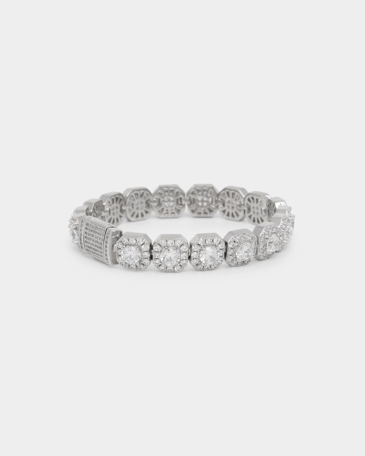 NXS Clustered Tennis Bracelet Iced White Gold sold by Culture Kings product image thumbnail 2