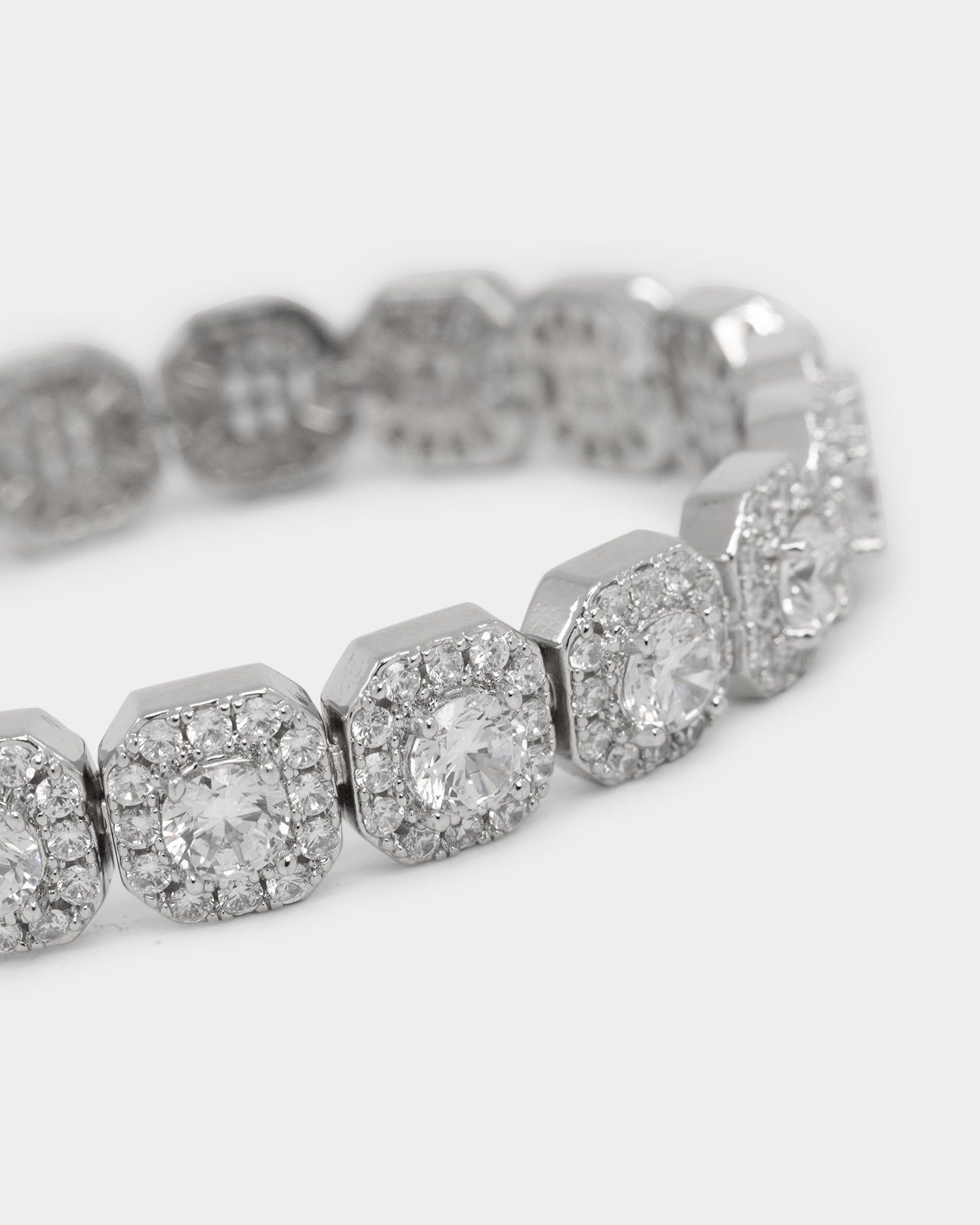 NXS Clustered Tennis Bracelet Iced White Gold sold by Culture Kings product image thumbnail 4