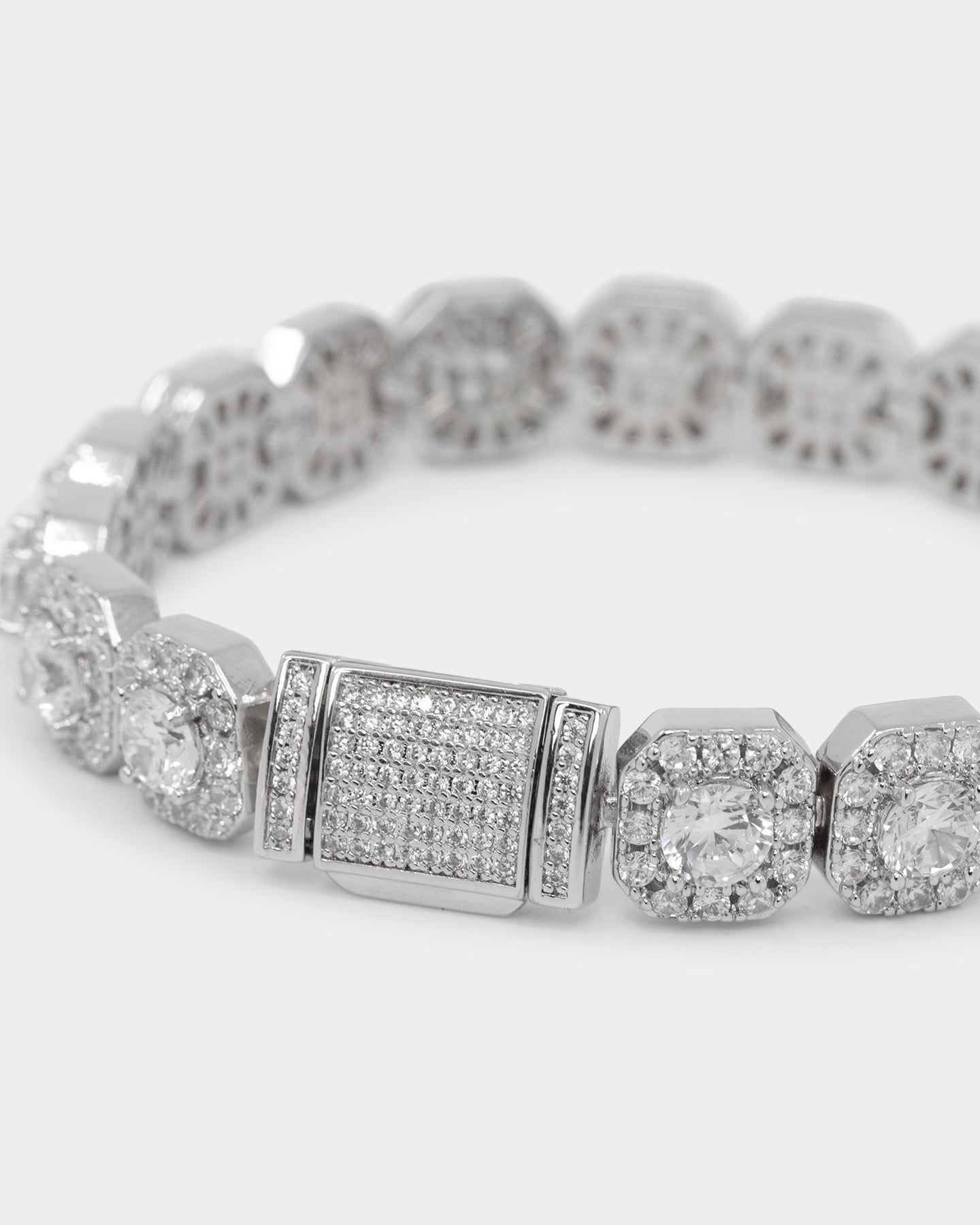 NXS Clustered Tennis Bracelet Iced White Gold sold by Culture Kings product image thumbnail 5