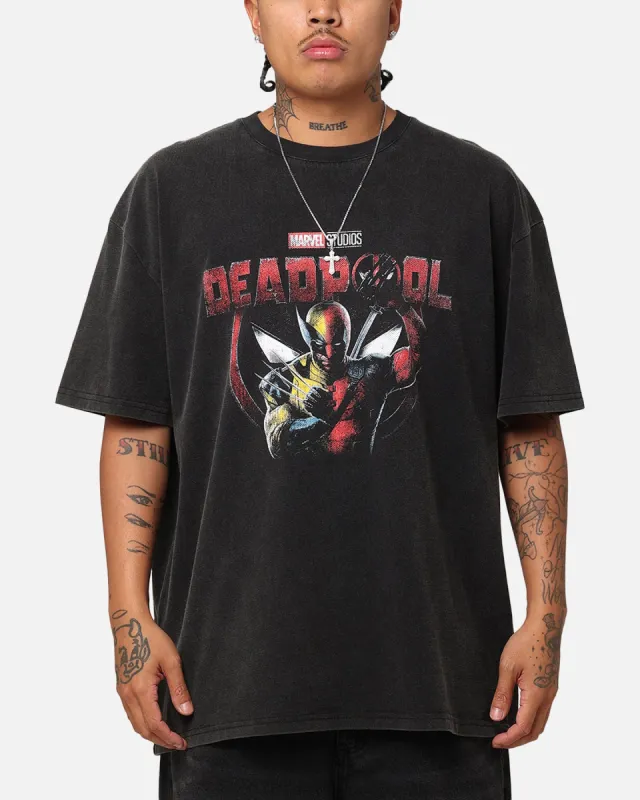 Goat Crew Marvel Deadpool Poster Heavy T-Shirt Vintage Black sold by Culture Kings