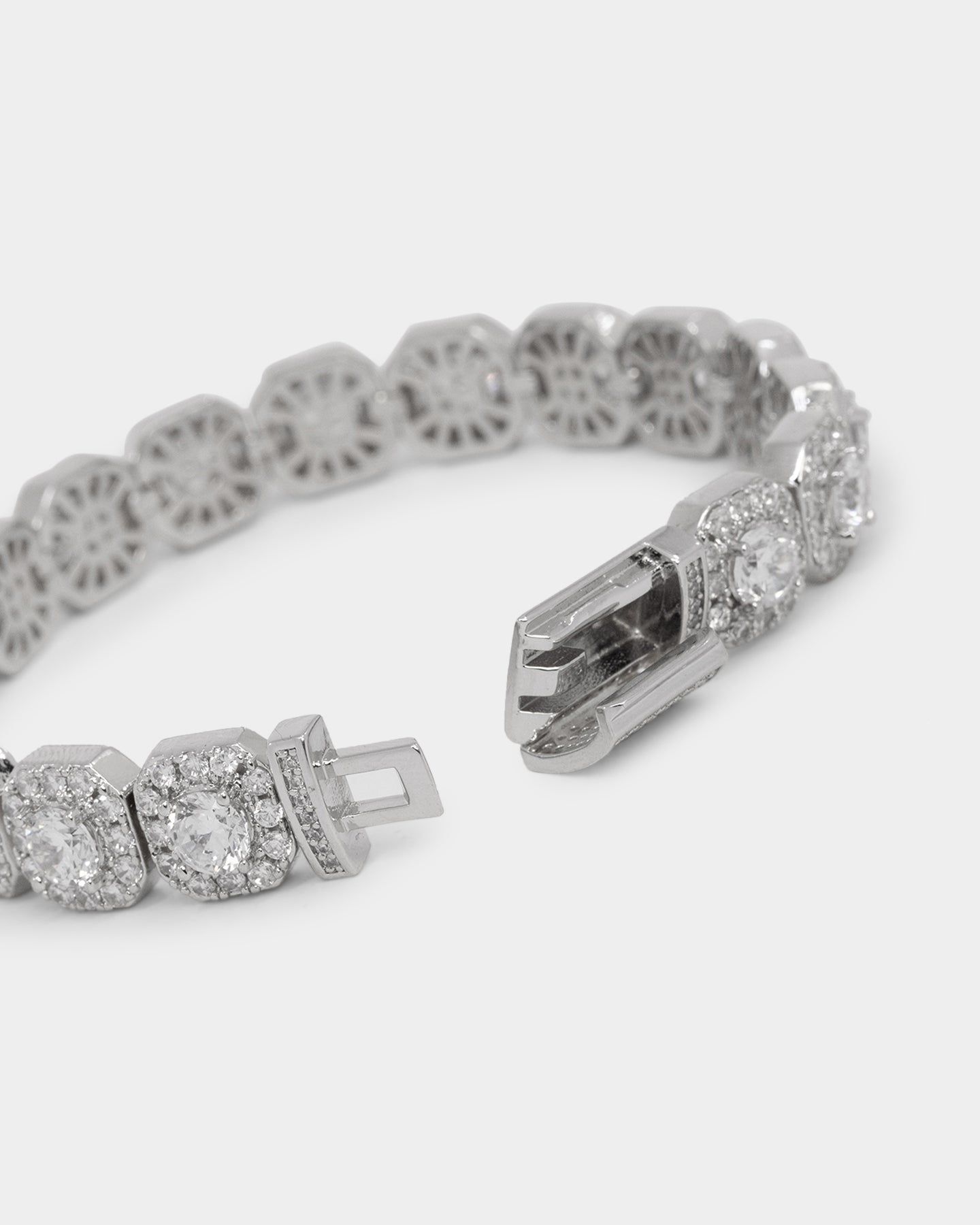 NXS Clustered Tennis Bracelet Iced White Gold sold by Culture Kings product image thumbnail 7