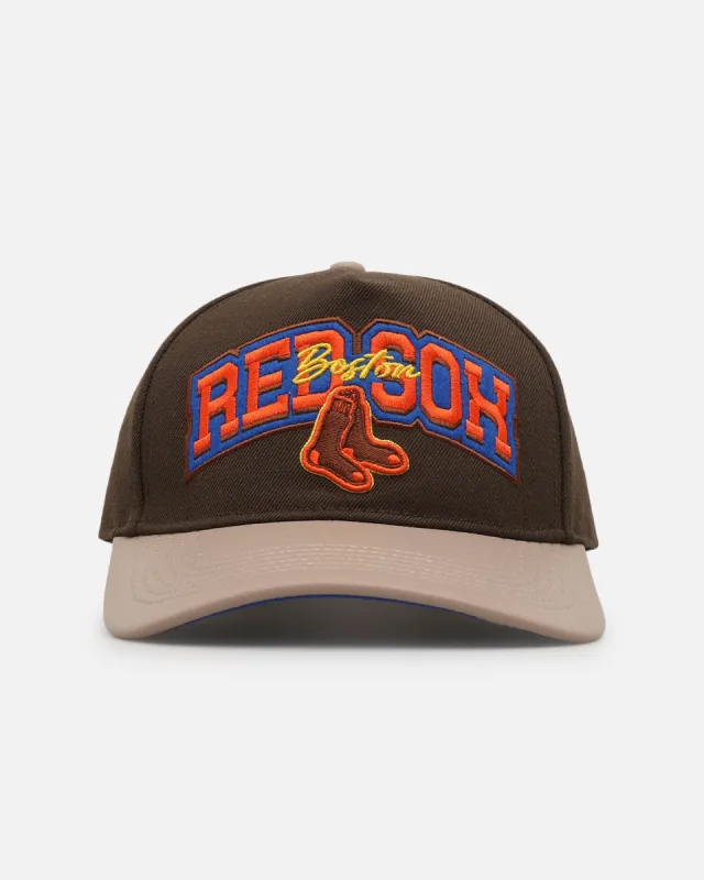 Pro Standard Boston Red Sox Stacked Strapback Brown sold by Culture Kings