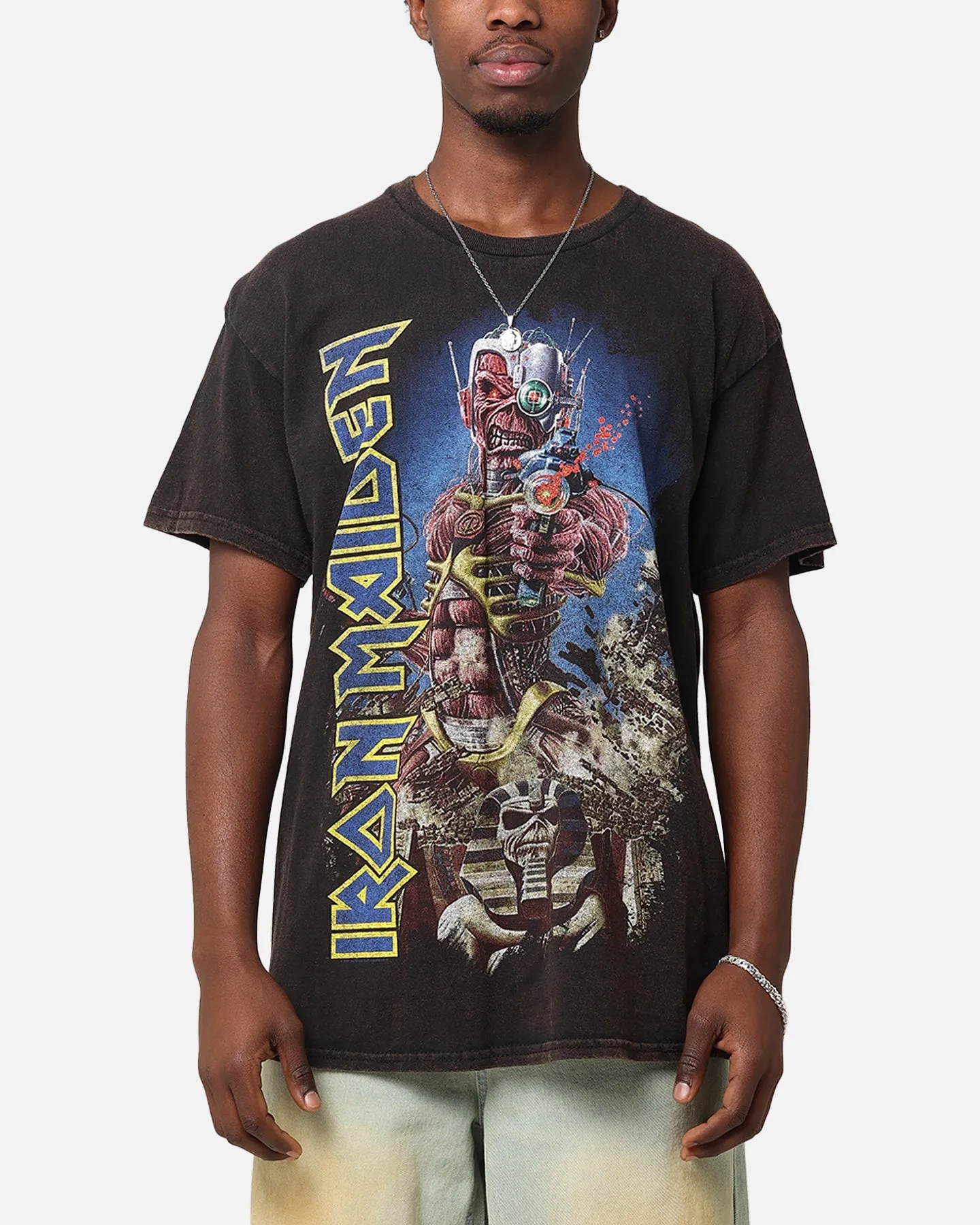 Iron Maiden Back In Time Vintage T-Shirt Black Vintage sold by Culture Kings