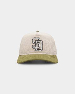 New Era San Diego Padres 'Dusty Olive' Corduroy Golfer Snapback Green Med sold by Culture Kings