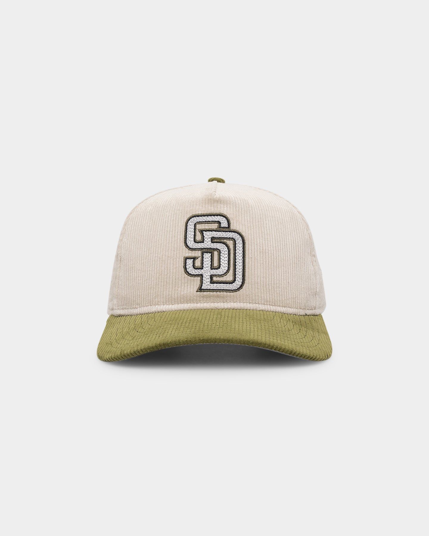 New Era San Diego Padres 'Dusty Olive' Corduroy Golfer Snapback Green Med sold by Culture Kings
