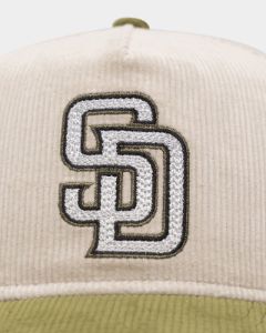 New Era San Diego Padres 'Dusty Olive' Corduroy Golfer Snapback Green Med sold by Culture Kings