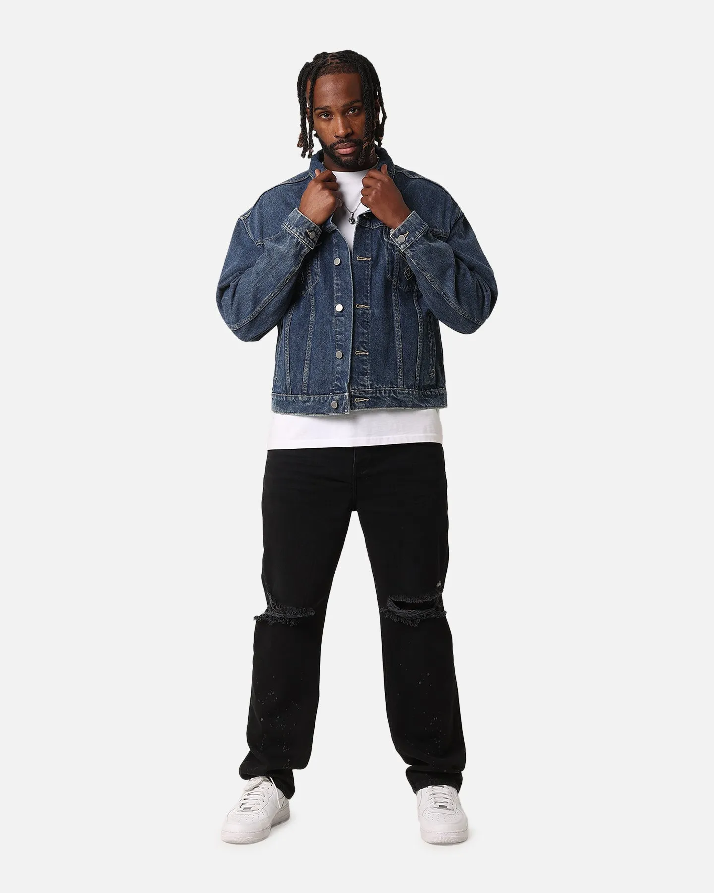 XXIII Classic Trucker Denim Jacket Mid Blue sold by Culture Kings product image thumbnail 2