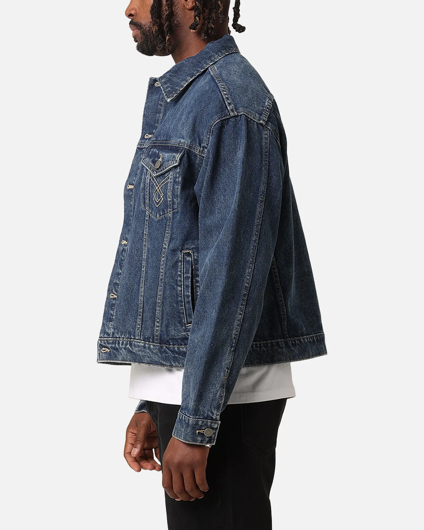 XXIII Classic Trucker Denim Jacket Mid Blue sold by Culture Kings product image thumbnail 4