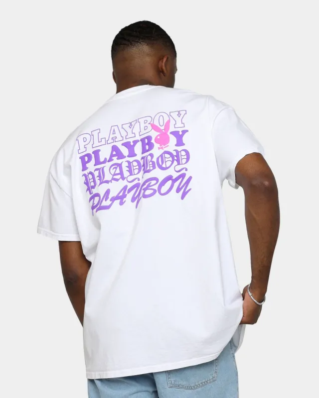 Playboy By CK Stacked T-Shirt White sold by Culture Kings