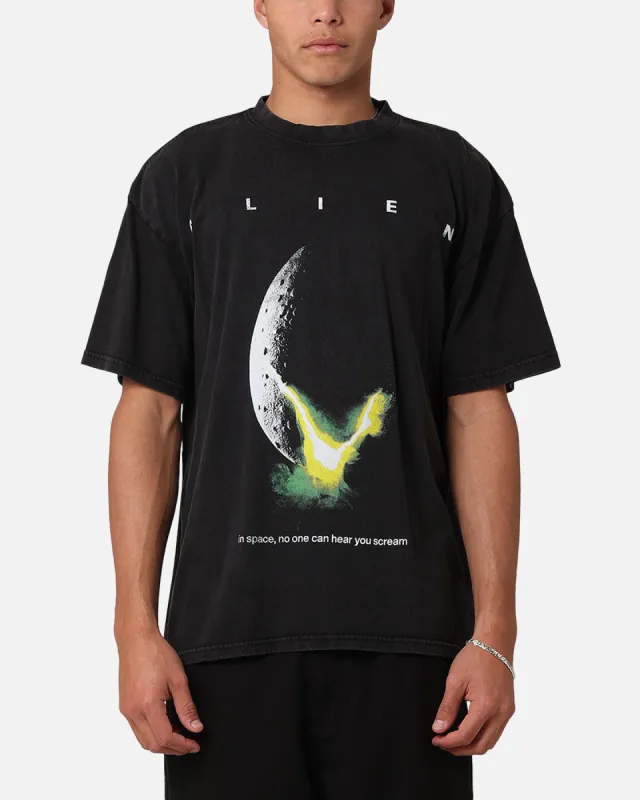Goat Crew Alien Classic Vintage T-Shirt Black Acidwash sold by Culture Kings