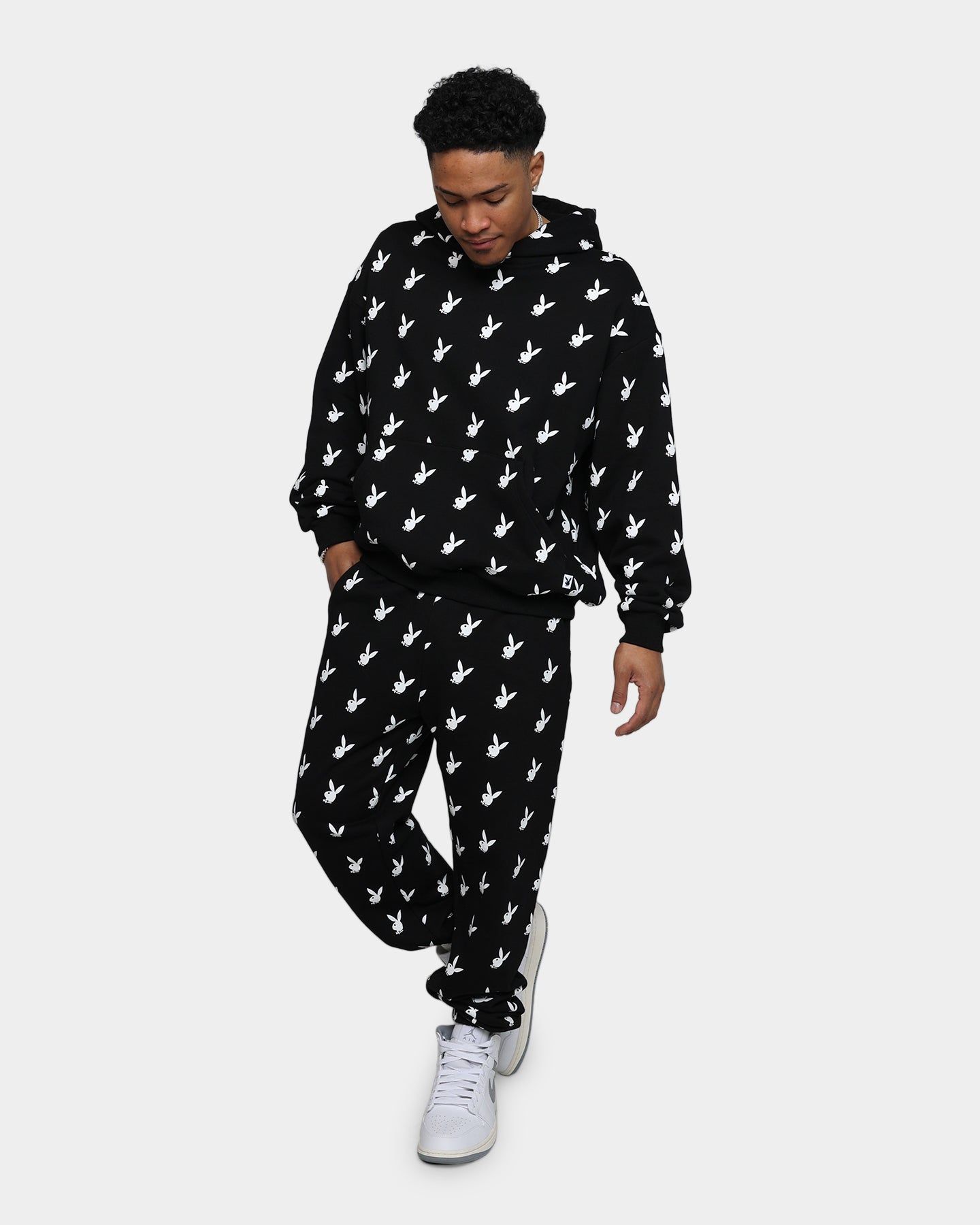 Playboy By CK Players Trackpants Black/White sold by Culture Kings product image thumbnail 3