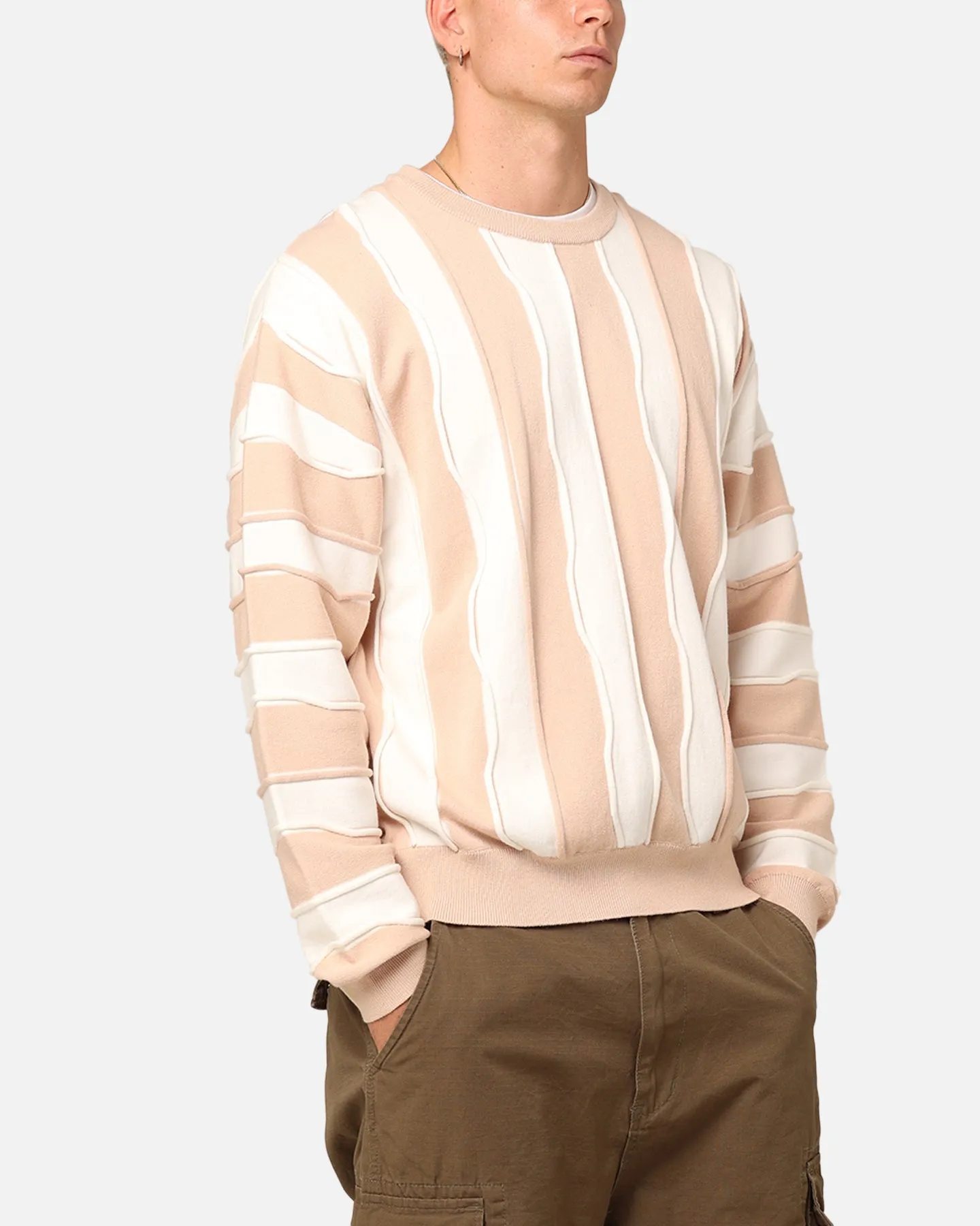 XXIII Wavy Slouch Sweater Cream/White sold by Culture Kings product image thumbnail 4