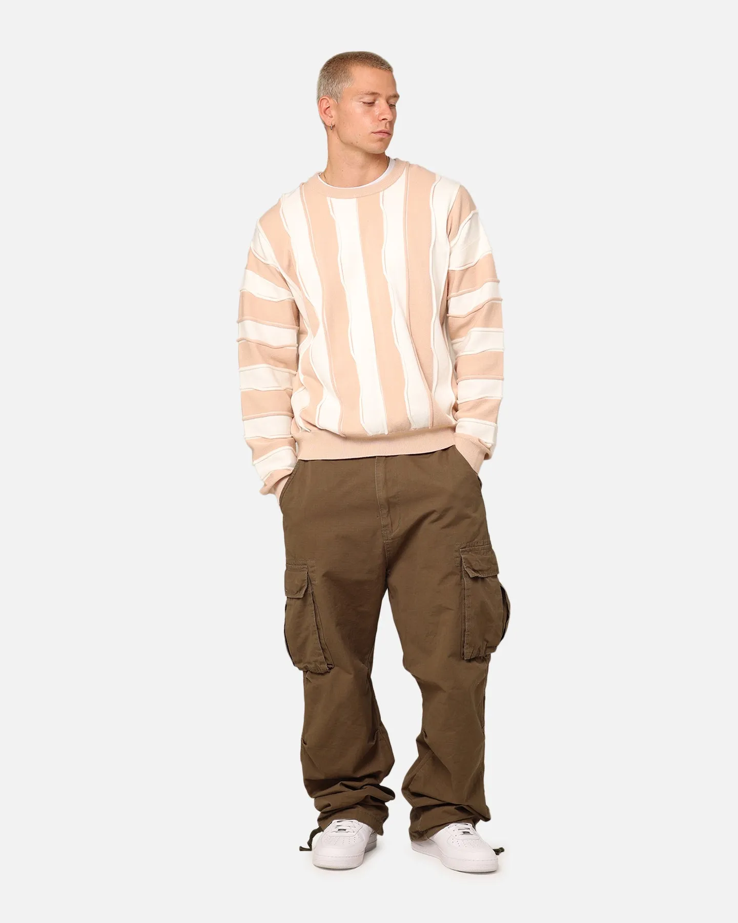 XXIII Wavy Slouch Sweater Cream/White sold by Culture Kings product image thumbnail 2