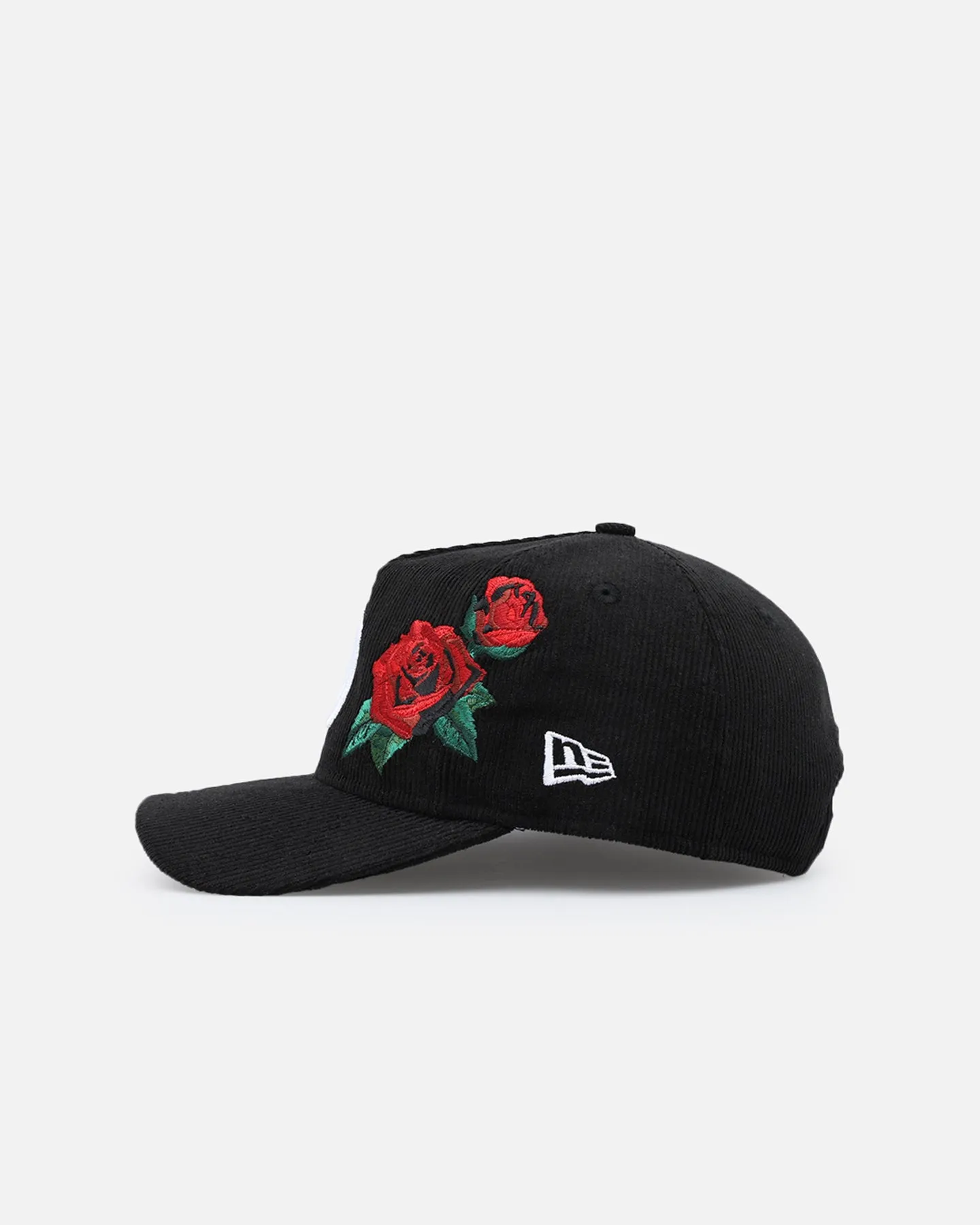 New Era San Diego Padres 'Corduroy Roses' Pre-Curved Golfer Snapback Black Corduroy/White sold by Culture Kings product image thumbnail 5